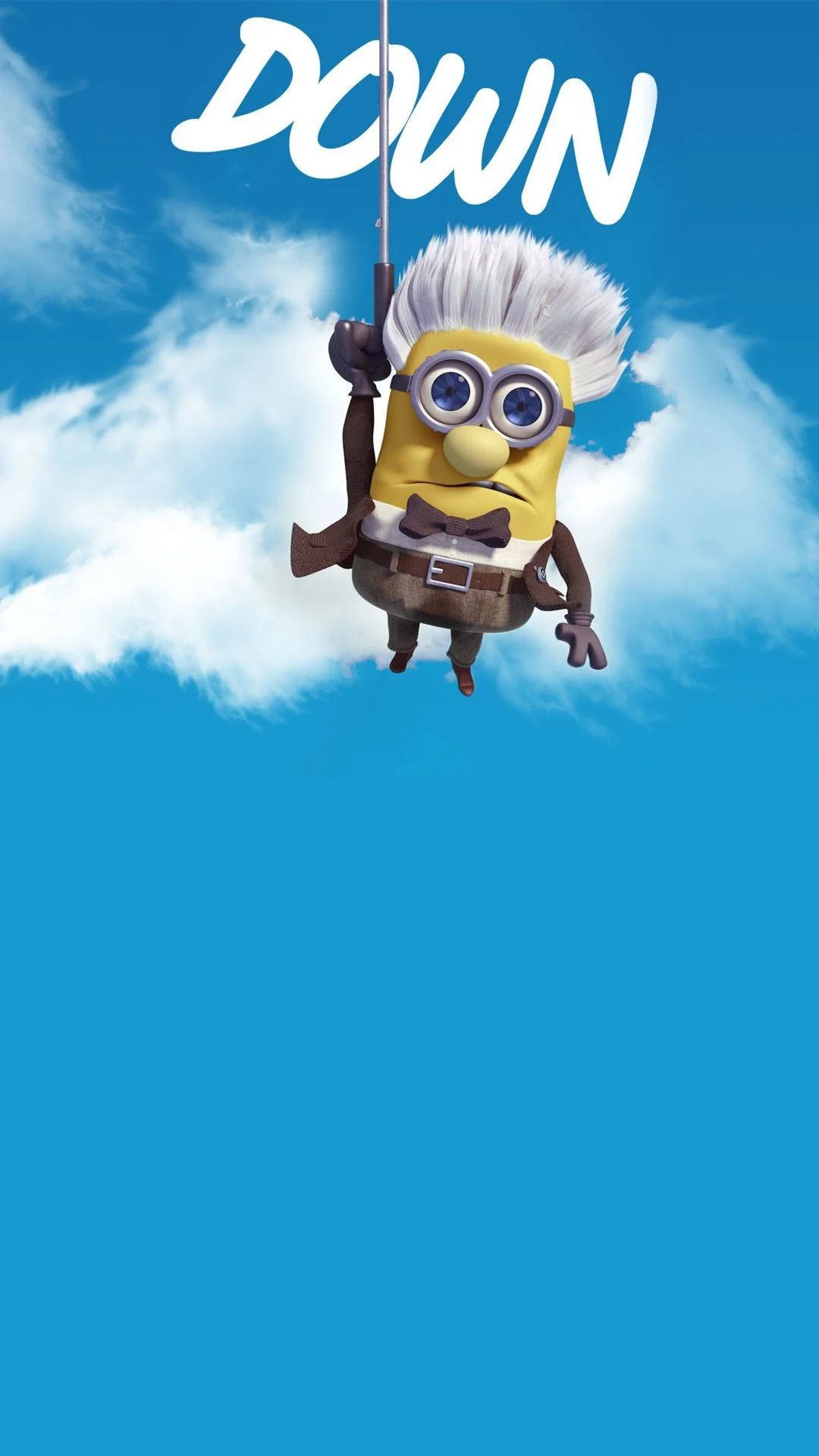 2014 Halloween up movie parody minion iphone 6 plus wallpaper HD –  Despicable Me, down