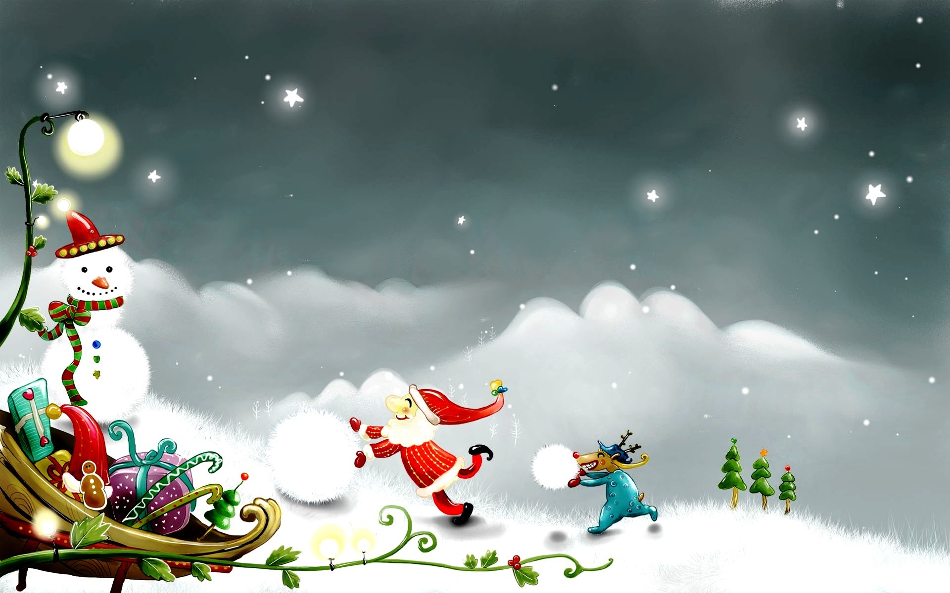 Free Download Winter Christmas Wallpaper.