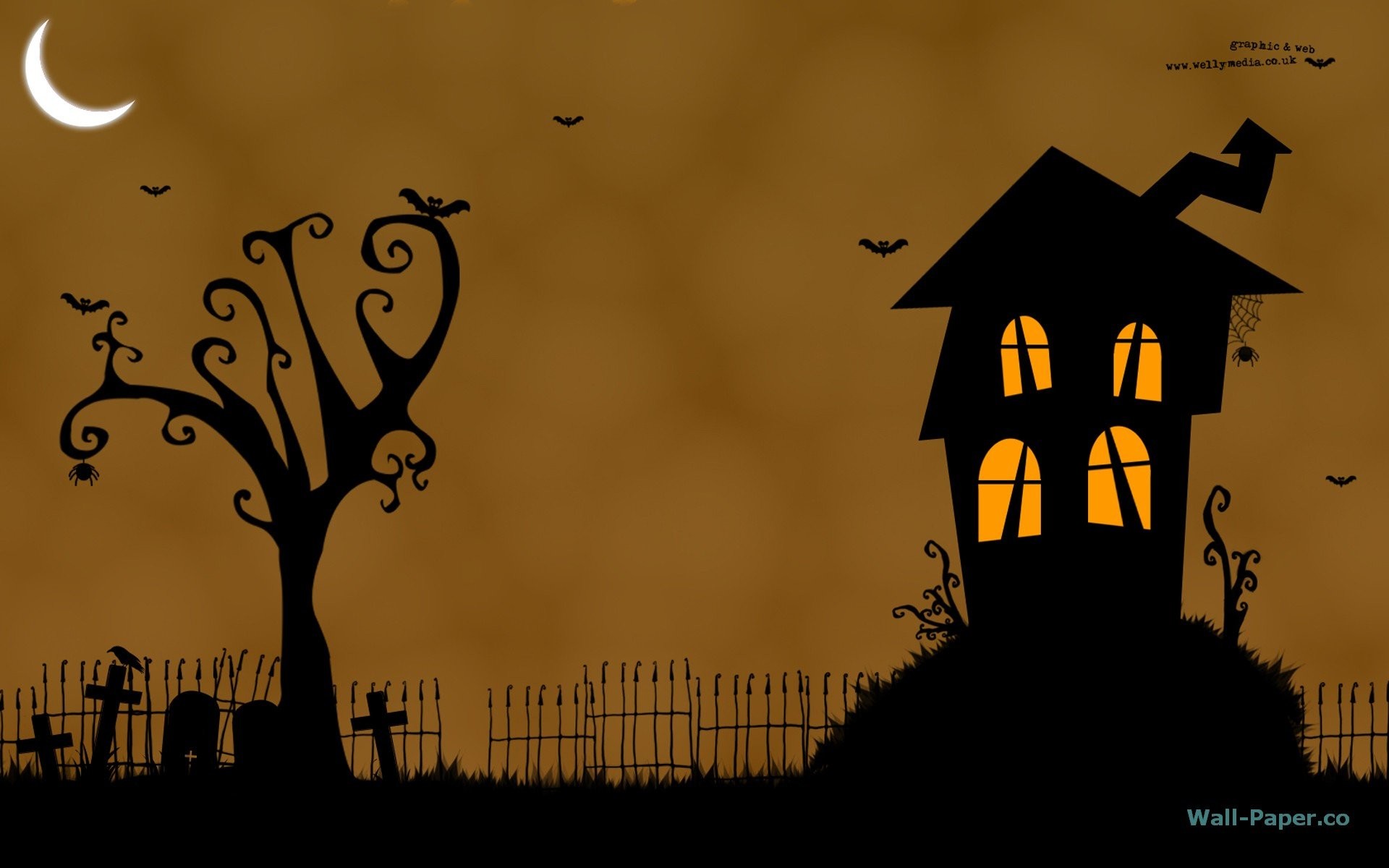 Free Halloween Animated Desktop Wallpaper 1920Ã1200