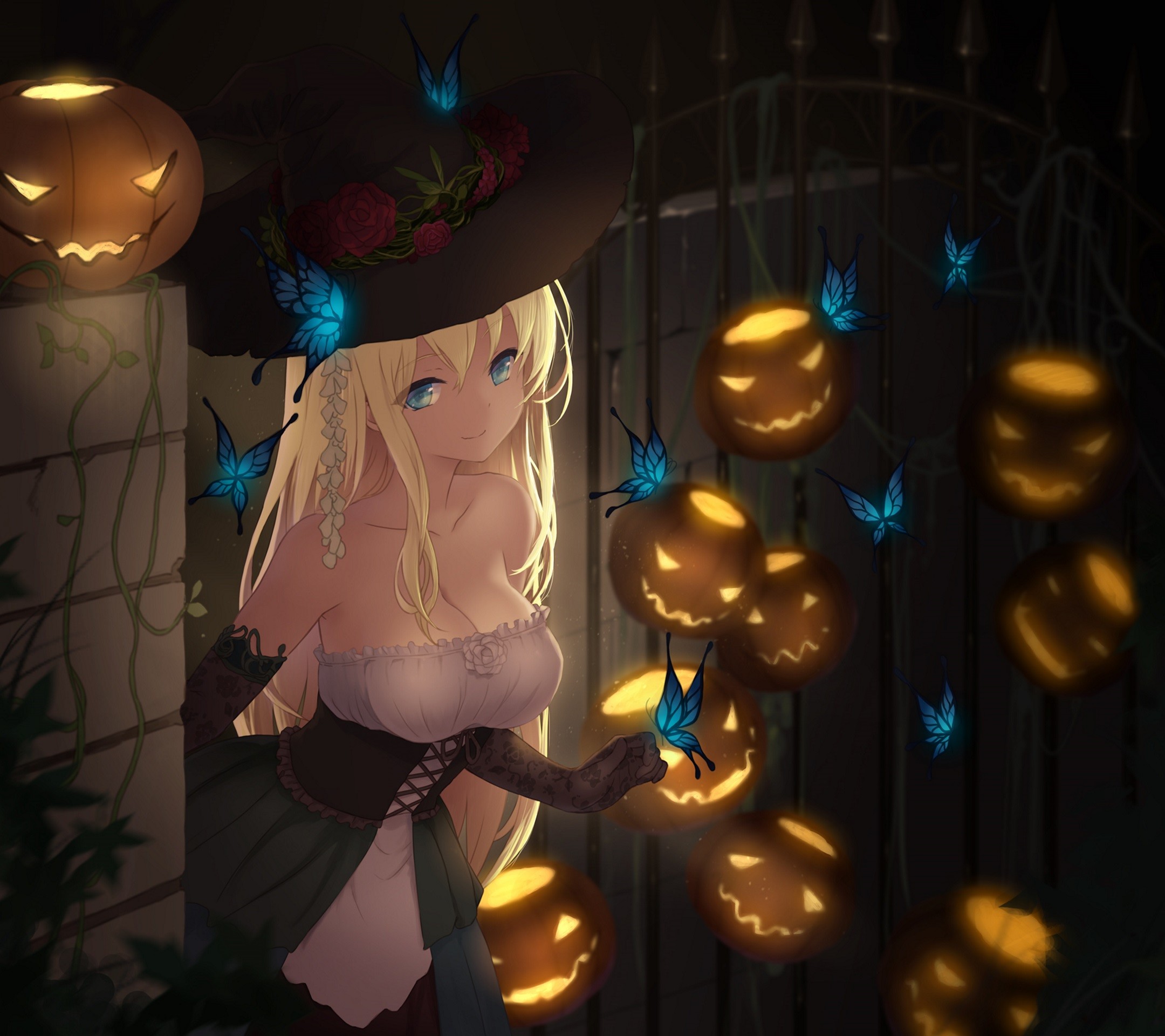Halloween anime 2015 Android wallpaper 2160×1920