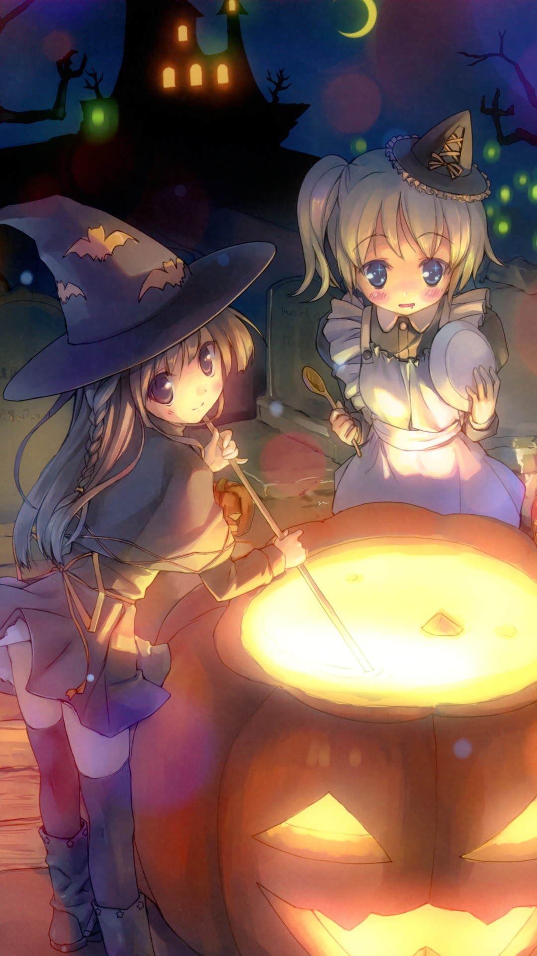 Anime Halloween 2013.Magic THL W9 wallpaper.1080×1920