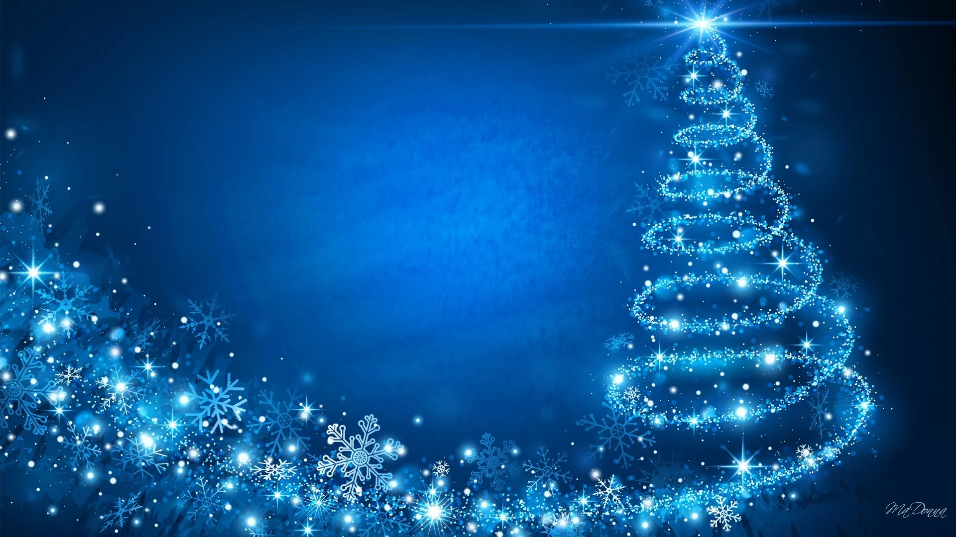 blue hd christmas background