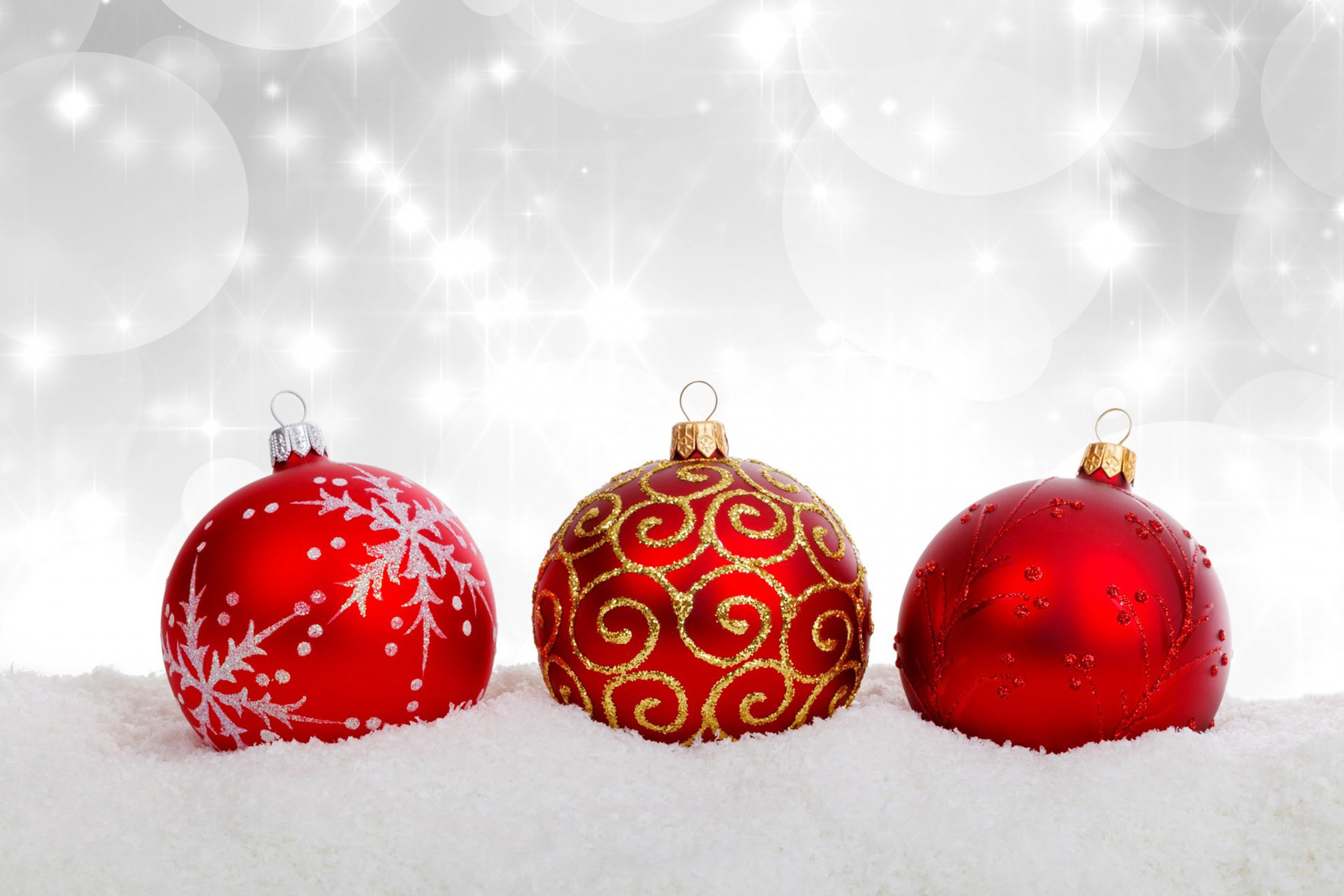 Three free christmas ball or bauble decoration