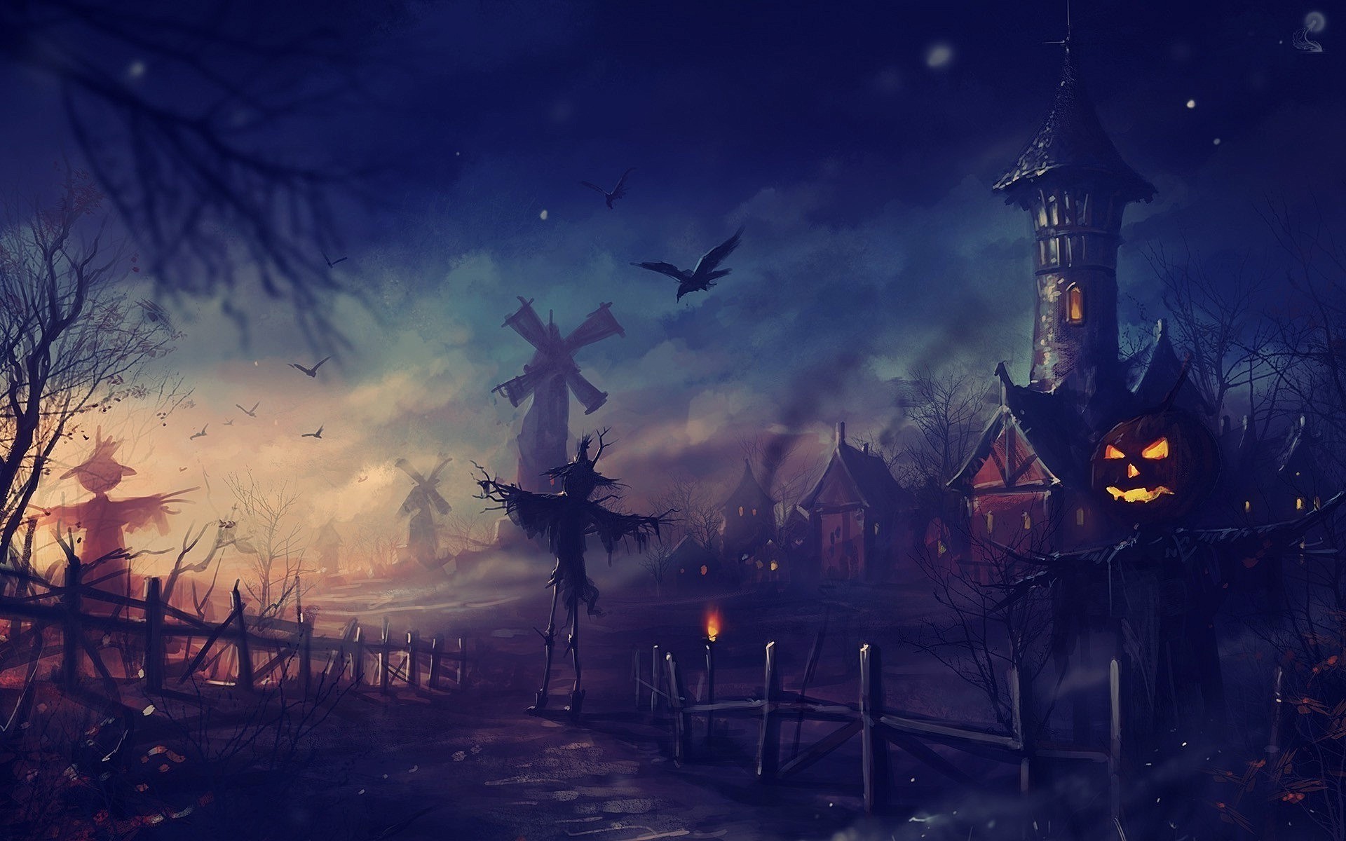 Halloween Night Animated Wallpaper This Is The Image Displayed