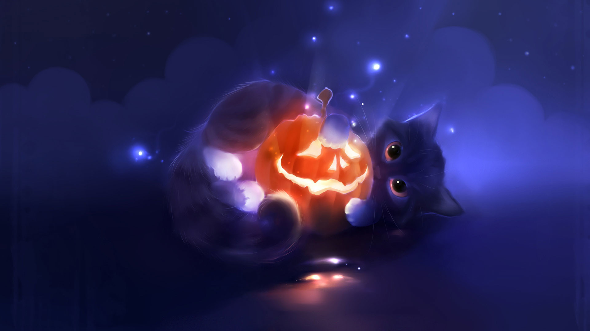 hd pics photos 2d cat halloween animated hd quality desktop background  wallpaper