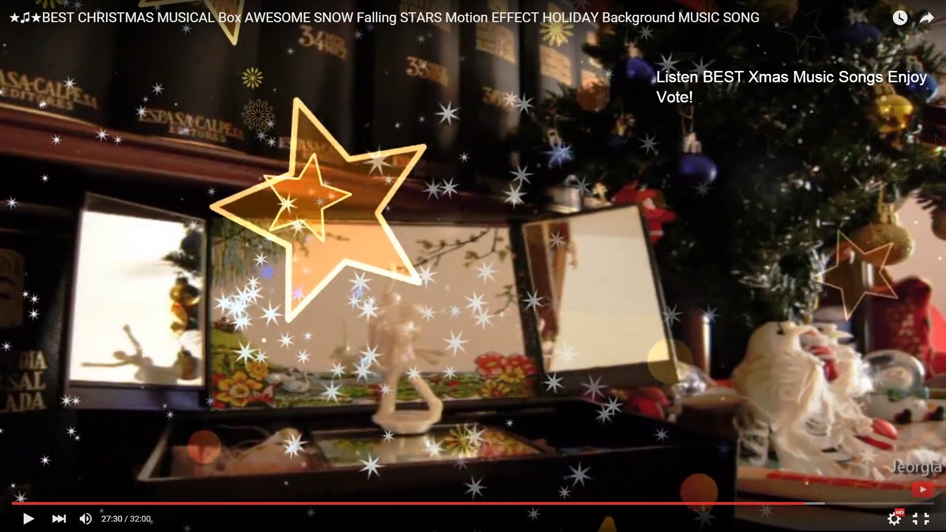 ââ«âReady for CHRISTMAS? is coming SOON-BEST MUSICAL FAMOUS Songs -âSNOW  Fall STARS Effects âHOLIDAYs