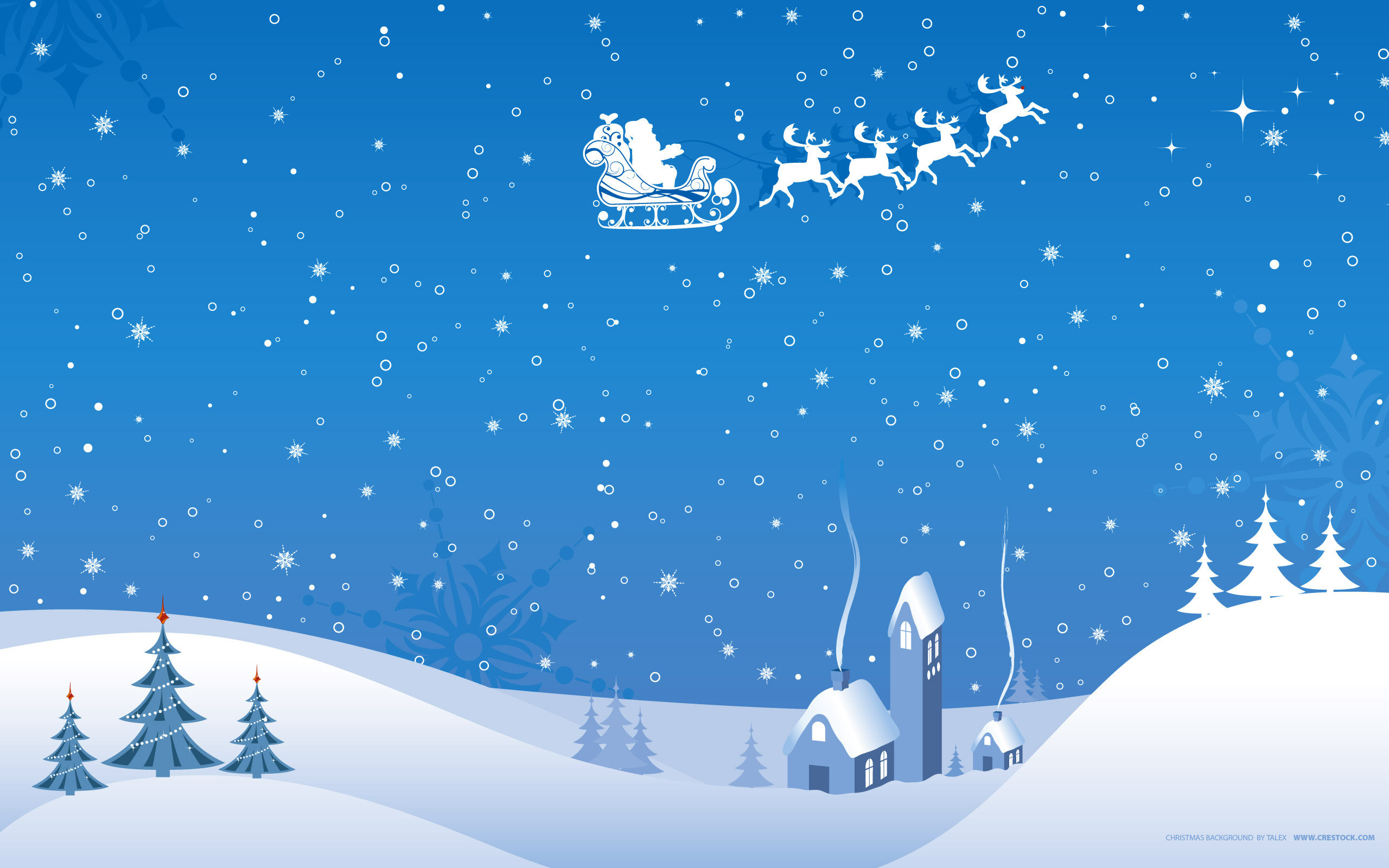 Snowy Christmas Scene  Wallpapers from TheHolidaySpot