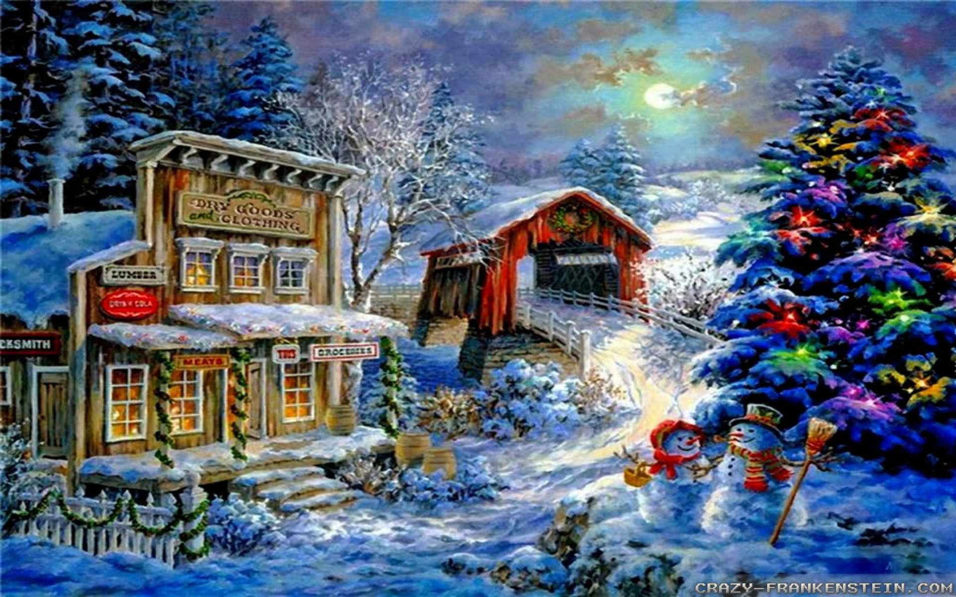 Beautiful Merry Christmas Snow Scenes Images HD