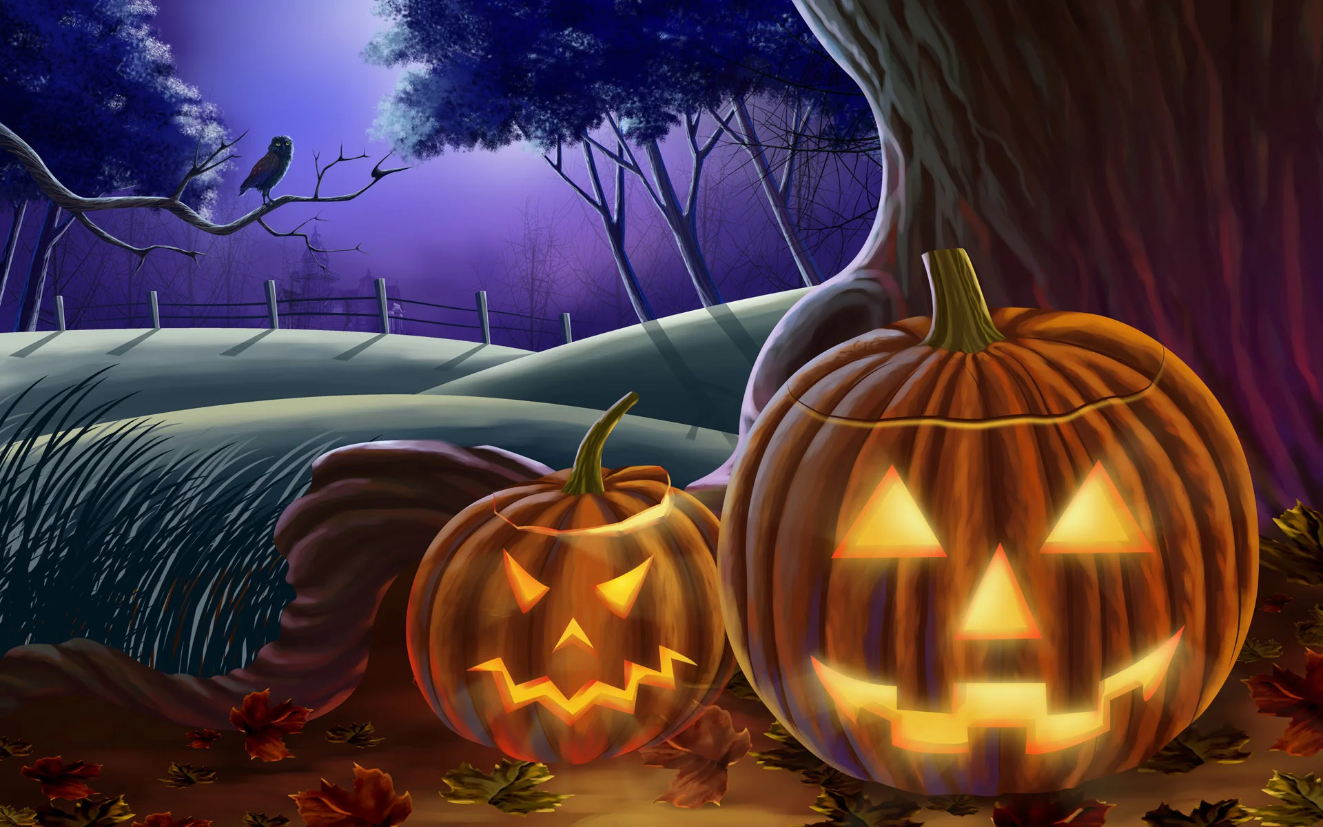 Happy Halloween Live Animated Wallpaper Free download and