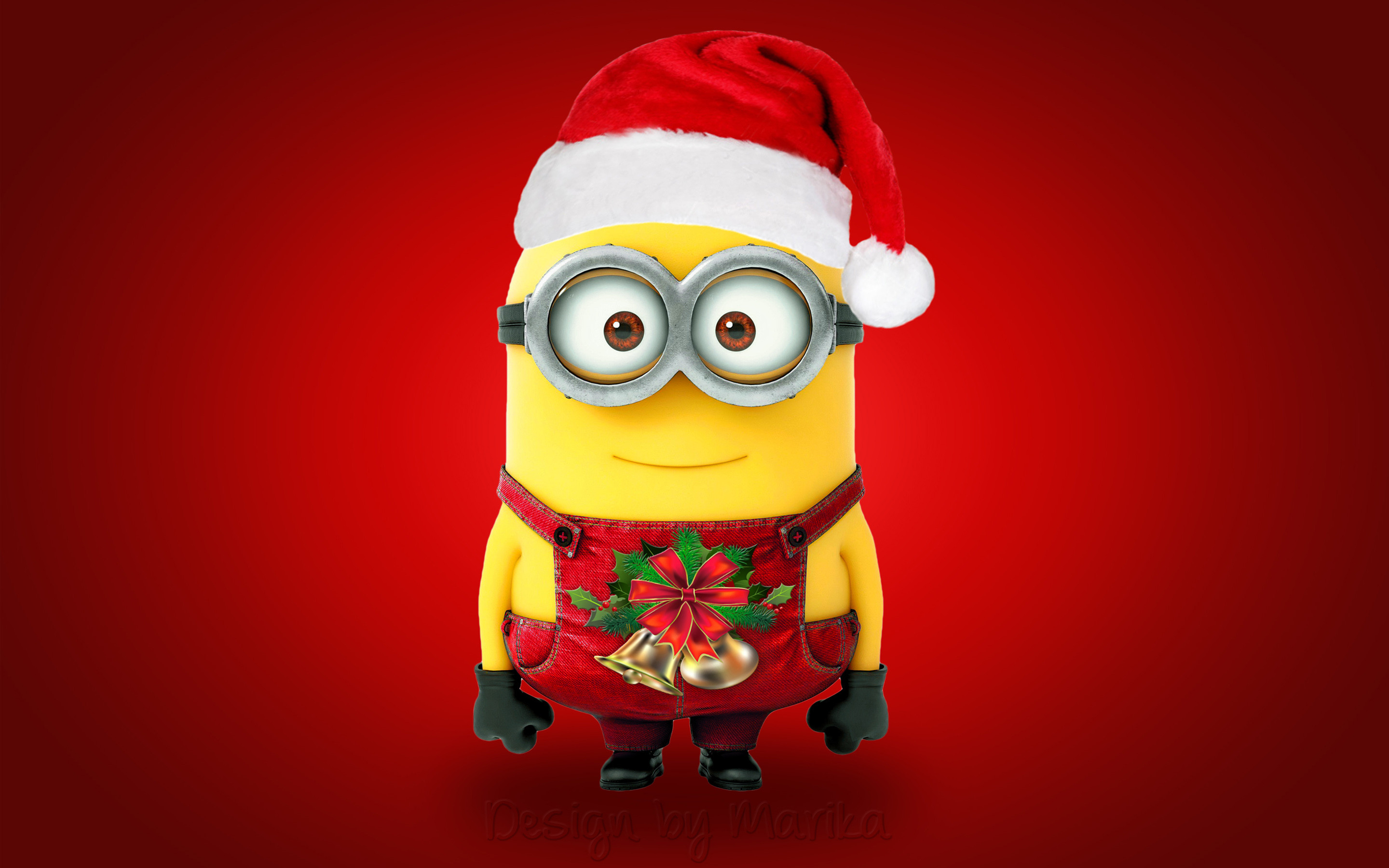 Christmas santa minion cute hd Wallpaper 2016