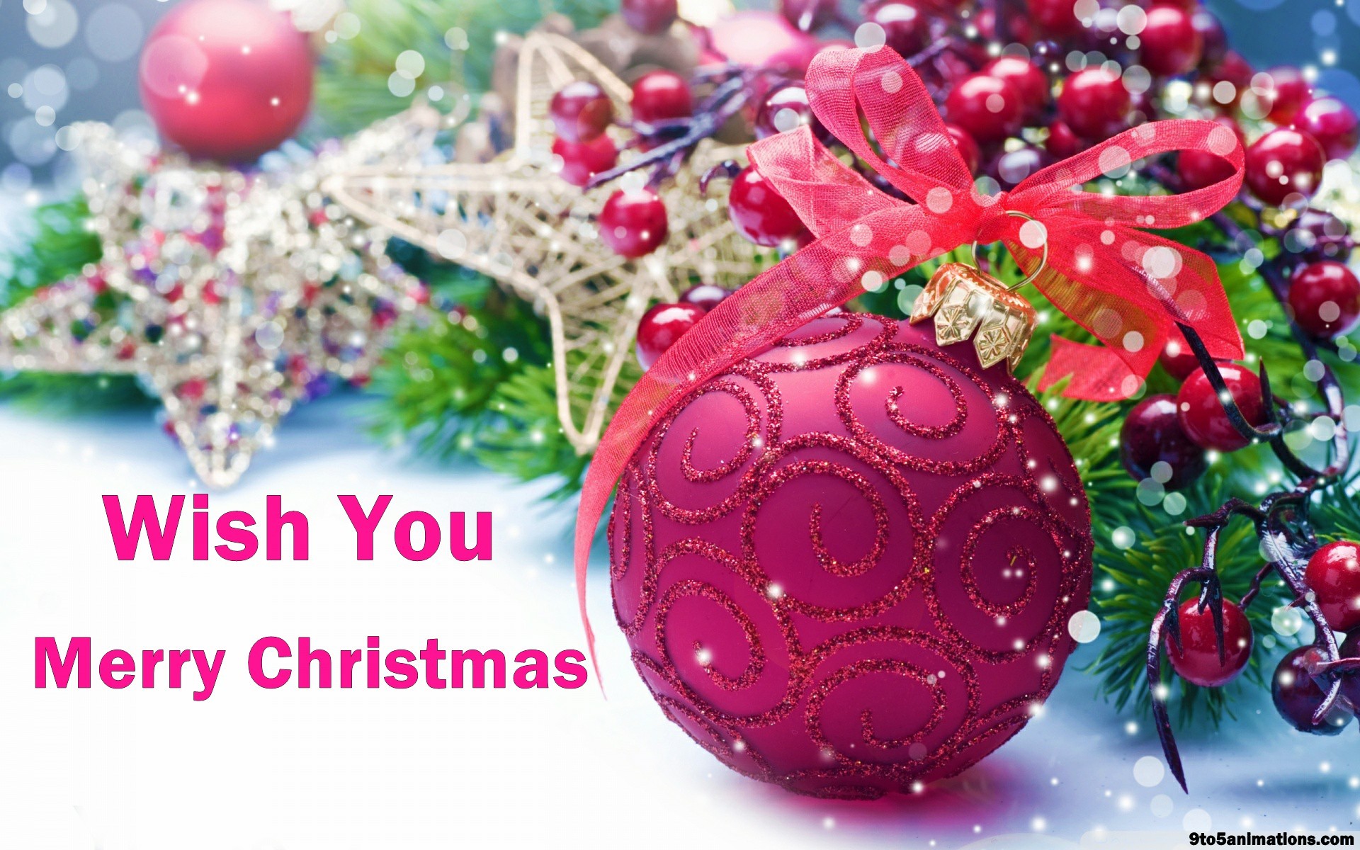 Merry Christmas wishes high definition desktop backgrounds