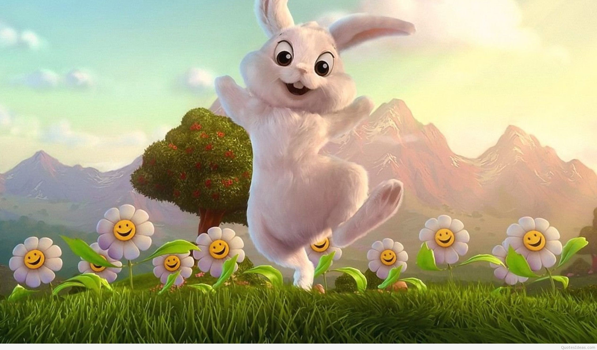 Happy easter bunny wallpaper 2560×1600