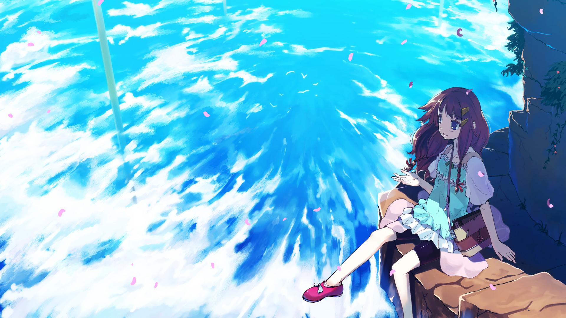 Anime summer wallpaper – Tm vi Google