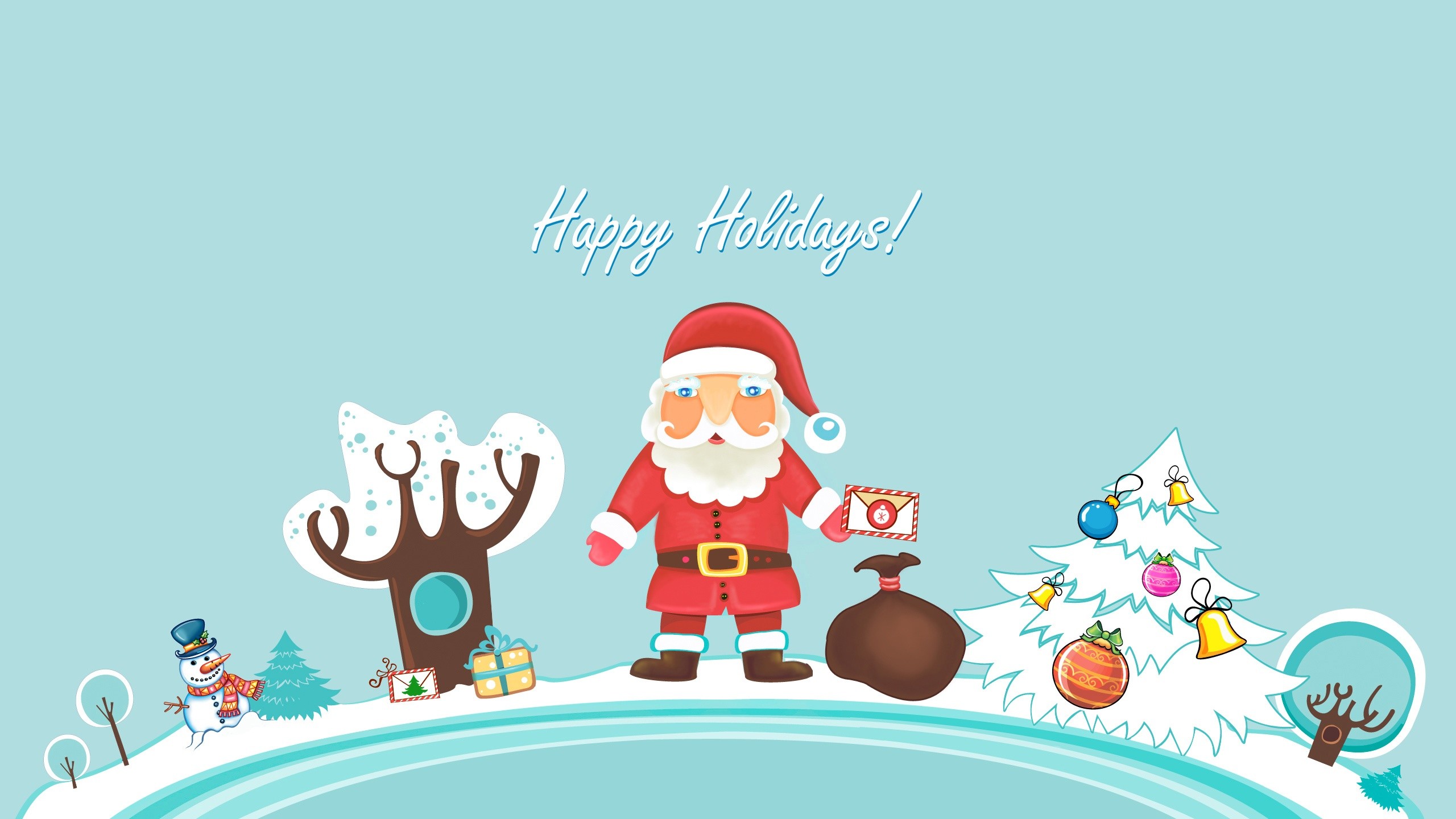 Santa Claus Happy Holidays