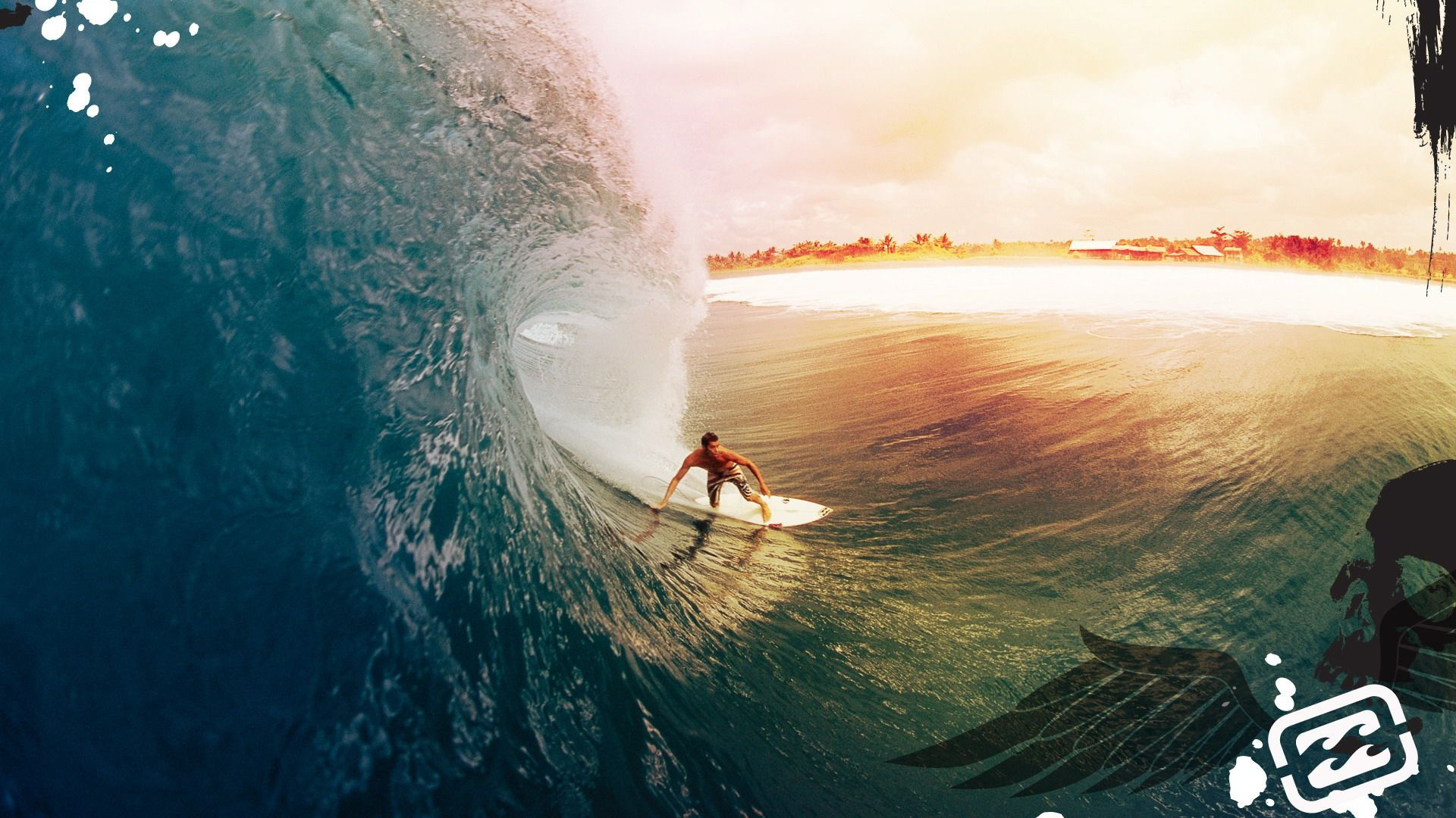 Surfer, surfing 1080p Full HD desktop background Full HD Wallpapers