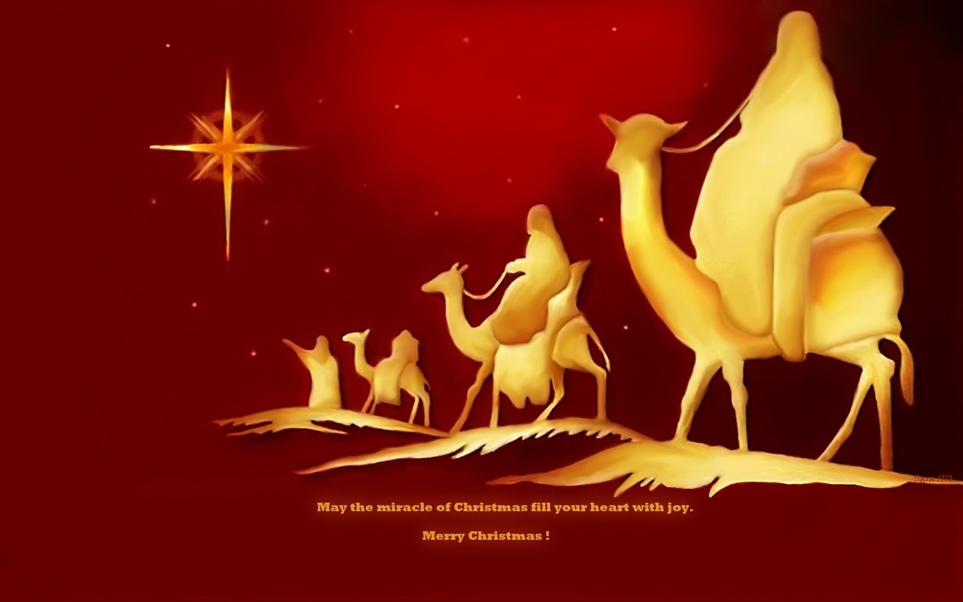 The Magi Following Star Of Bethlehem