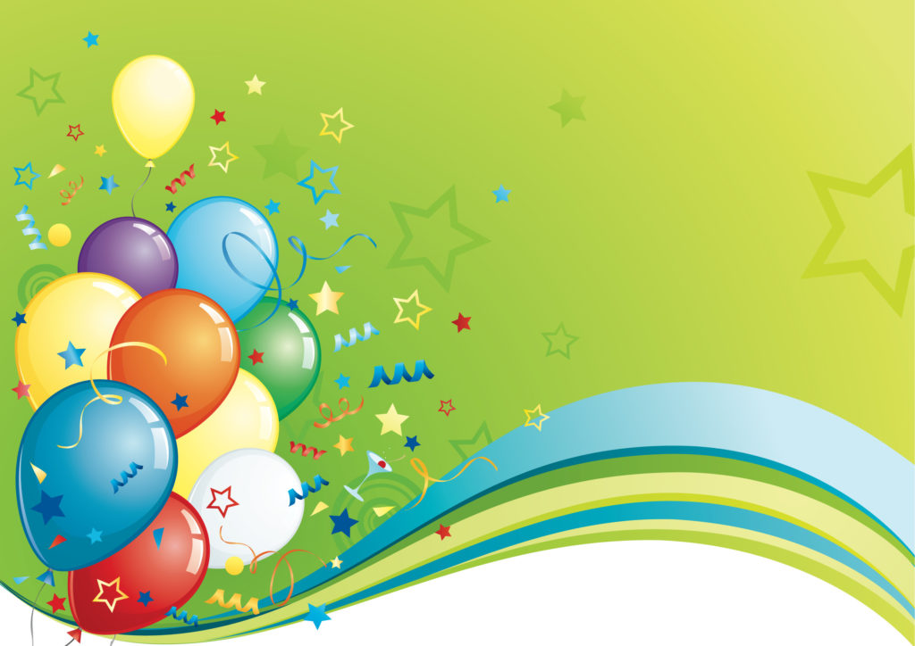 Happy Birthday Colorful Balloon Backgrounds Free Download