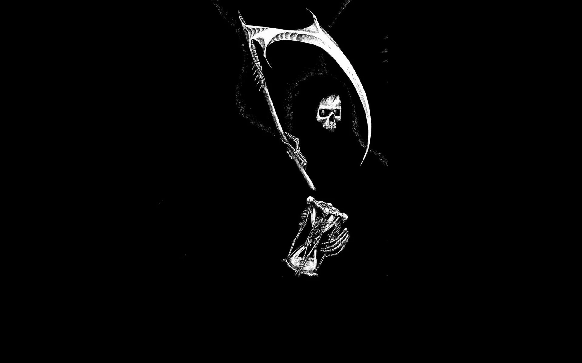 Dark fantasy evil scary creepy spooky halloween scythe death grim reaper  weapon skull skeleton wallpaper | | 27834 | WallpaperUP