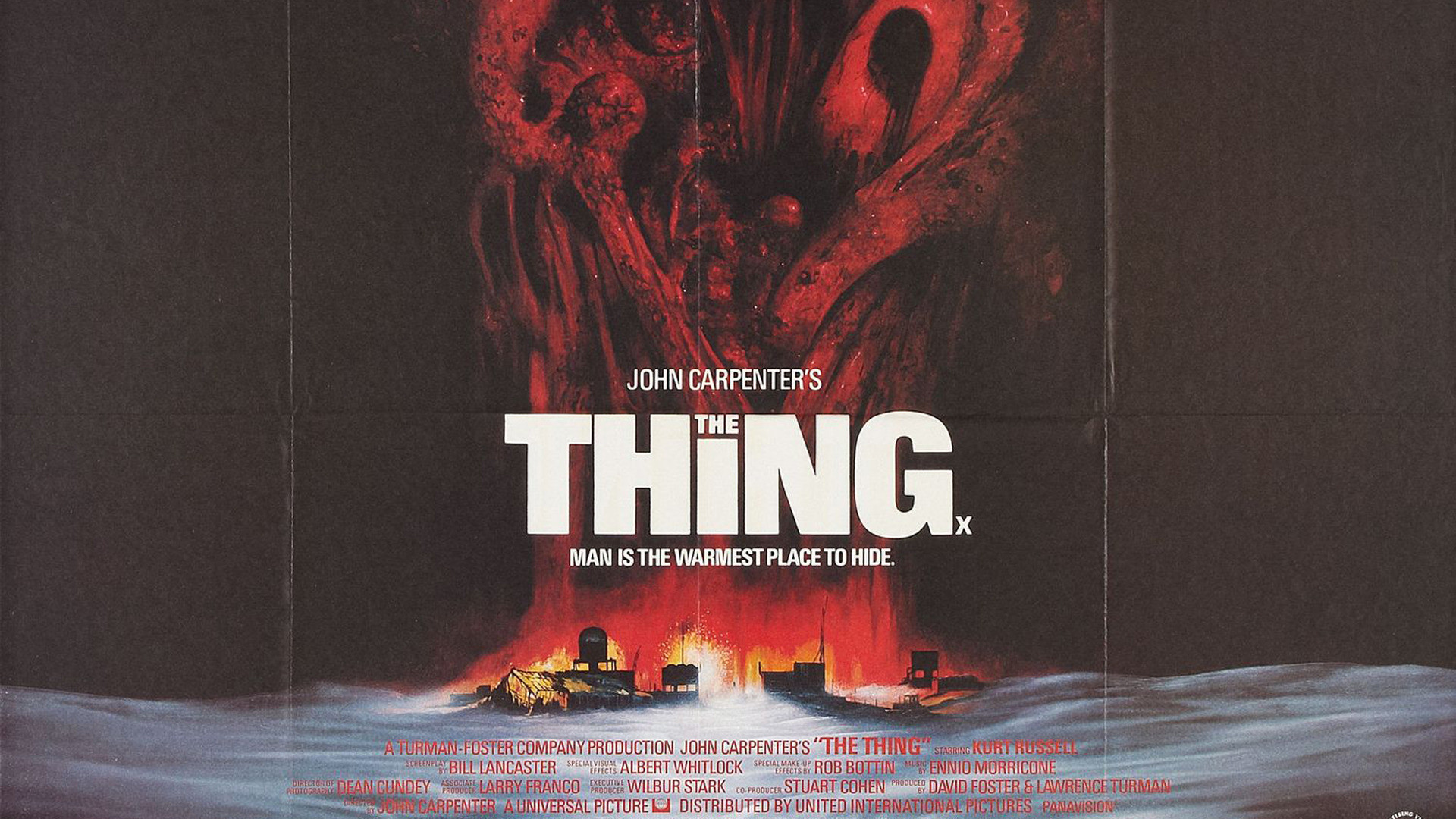 John Carpenter The Thing Movie #poster 1982 Horror film with nod to H.P. Lovecrafts Cthulhu