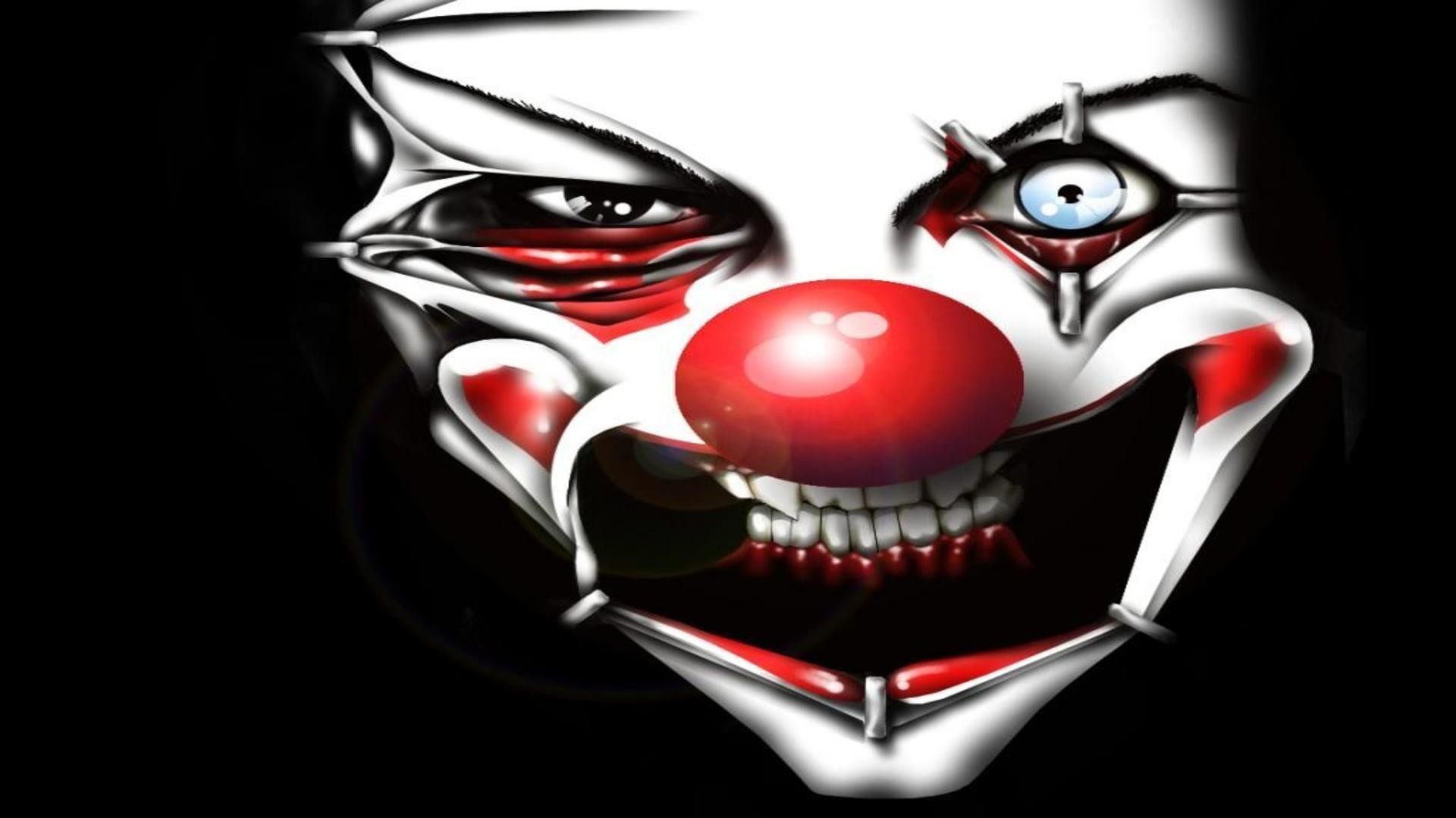 Evil clown face free desktop background – free wallpaper image