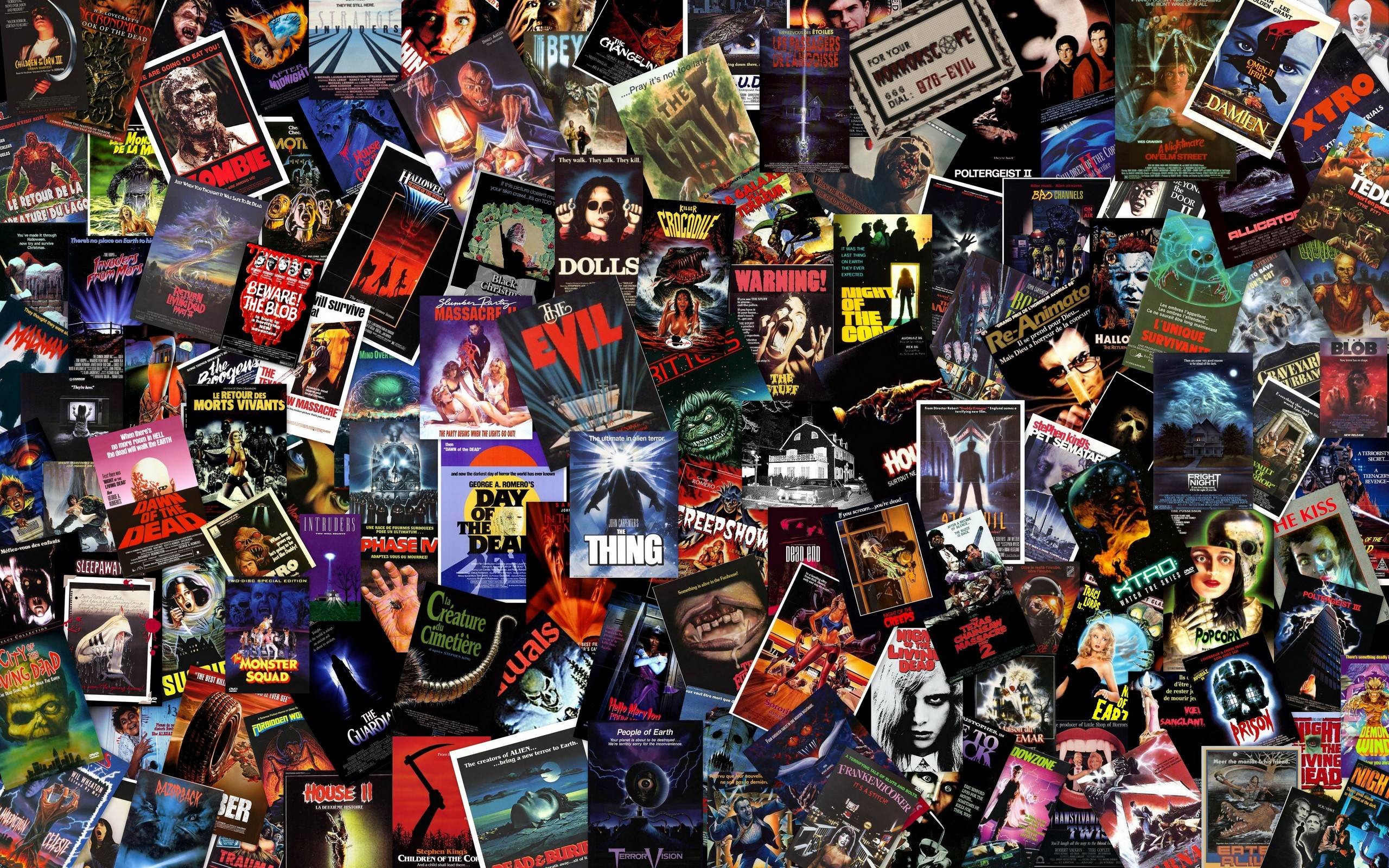 Massive B Horror Collage Wallpaper – Horror Movies Wallpaper