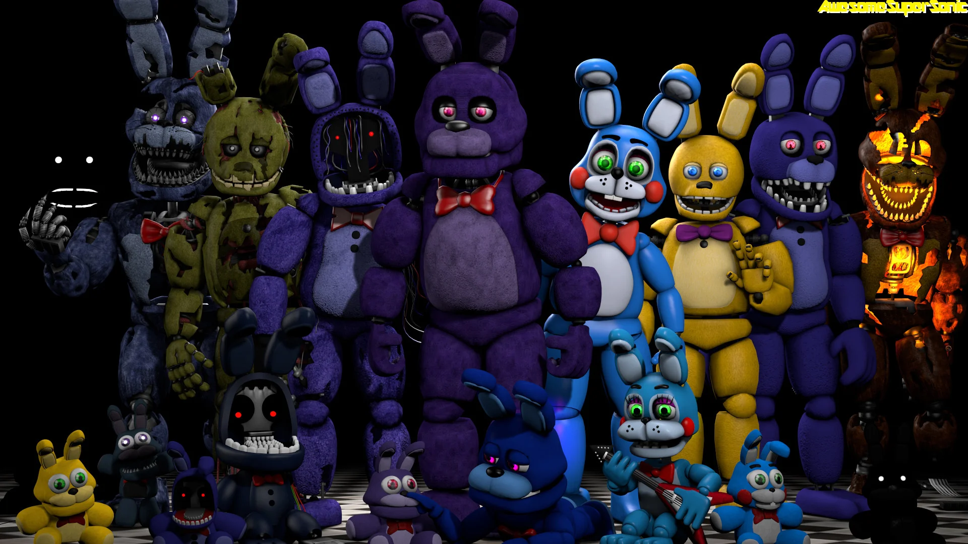 FNaF Bunnies by AwesomeSuperSonic