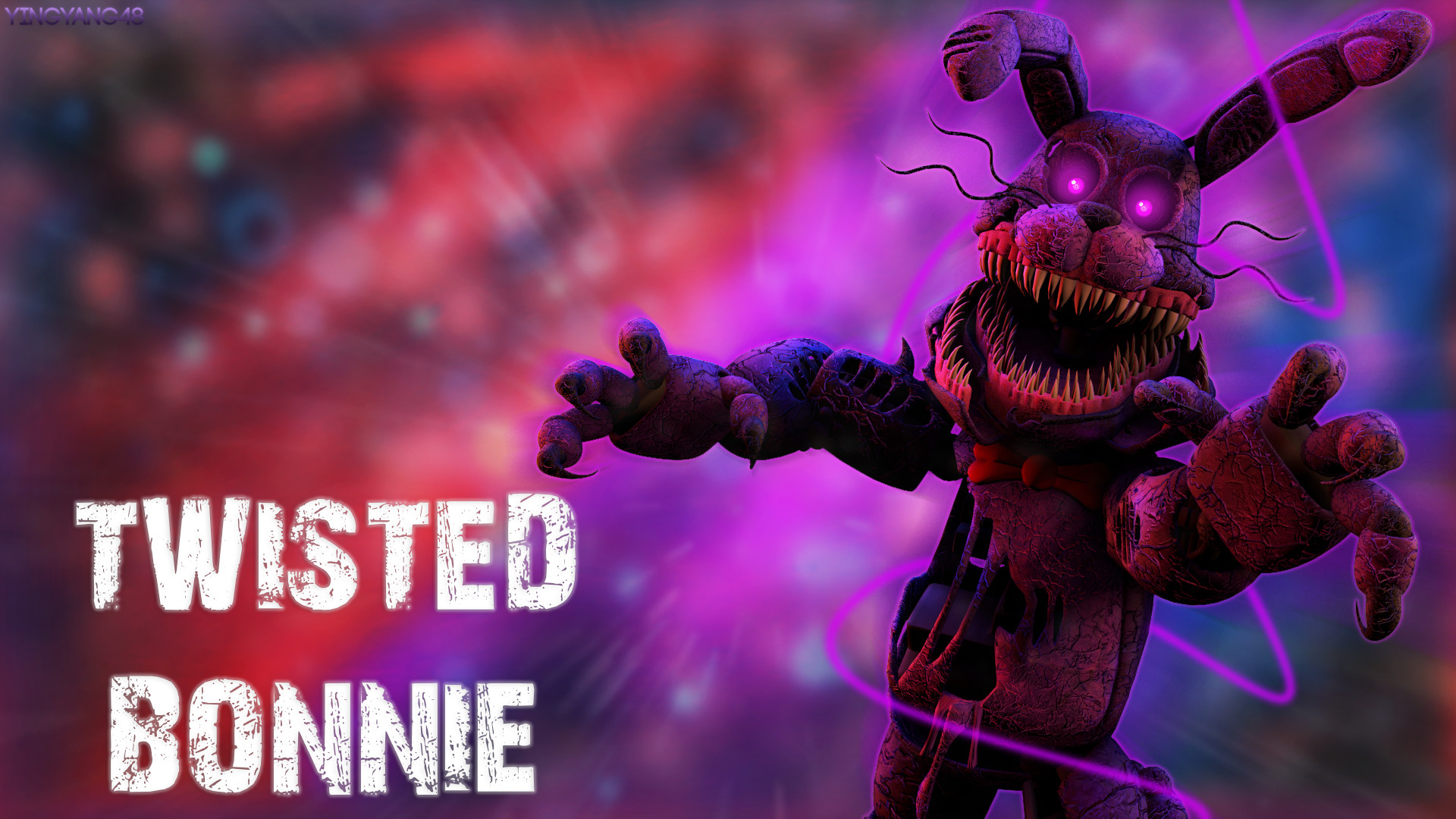 Twisted Bonnie – Desktop Wallpaper by YingYang48