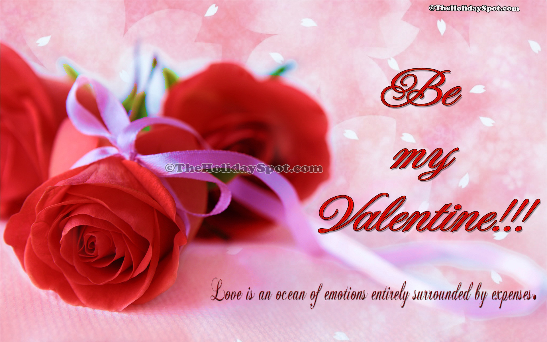 HD valentines day wallpapers of two red roses