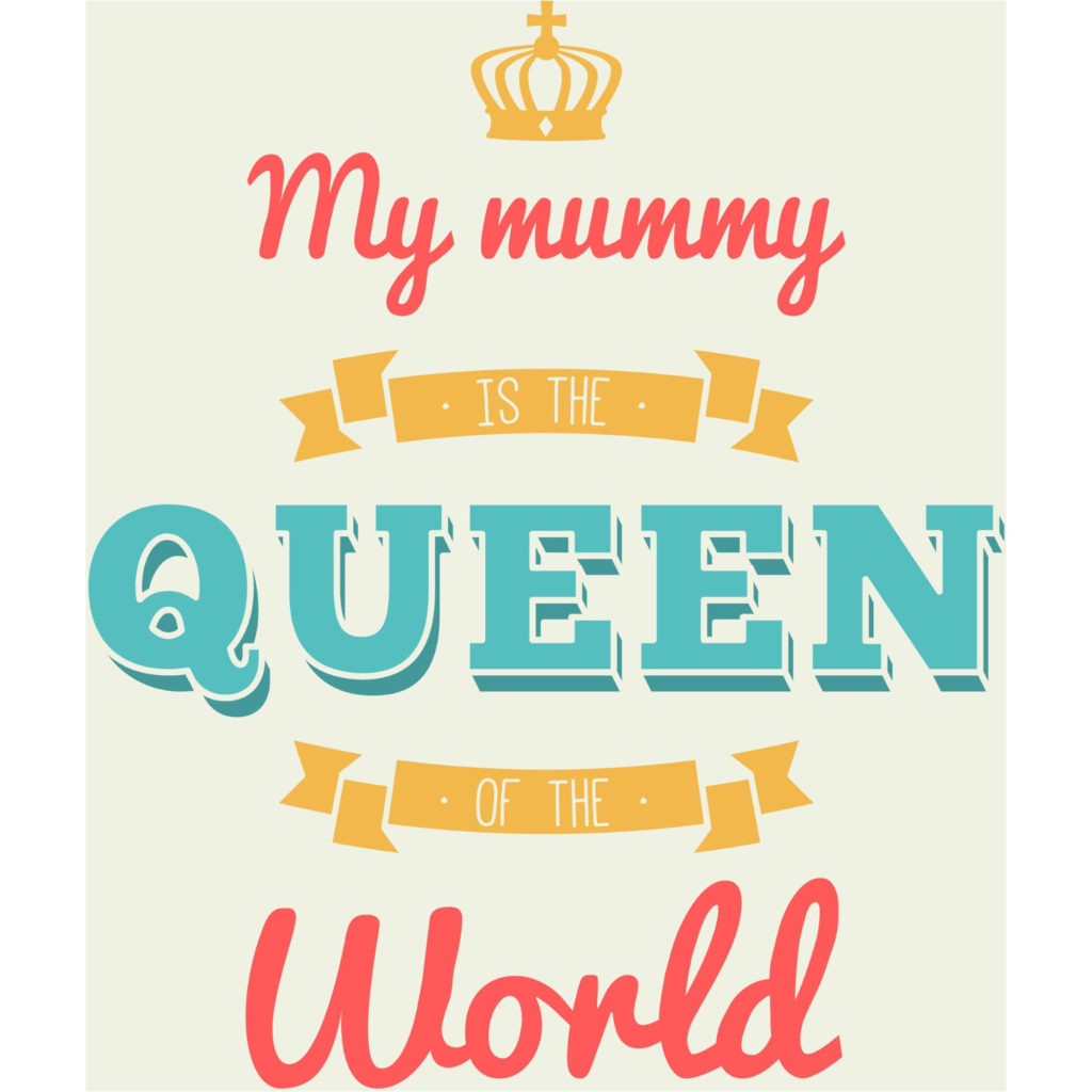 My Mom Is Queen Background Vector Happy Mother Day