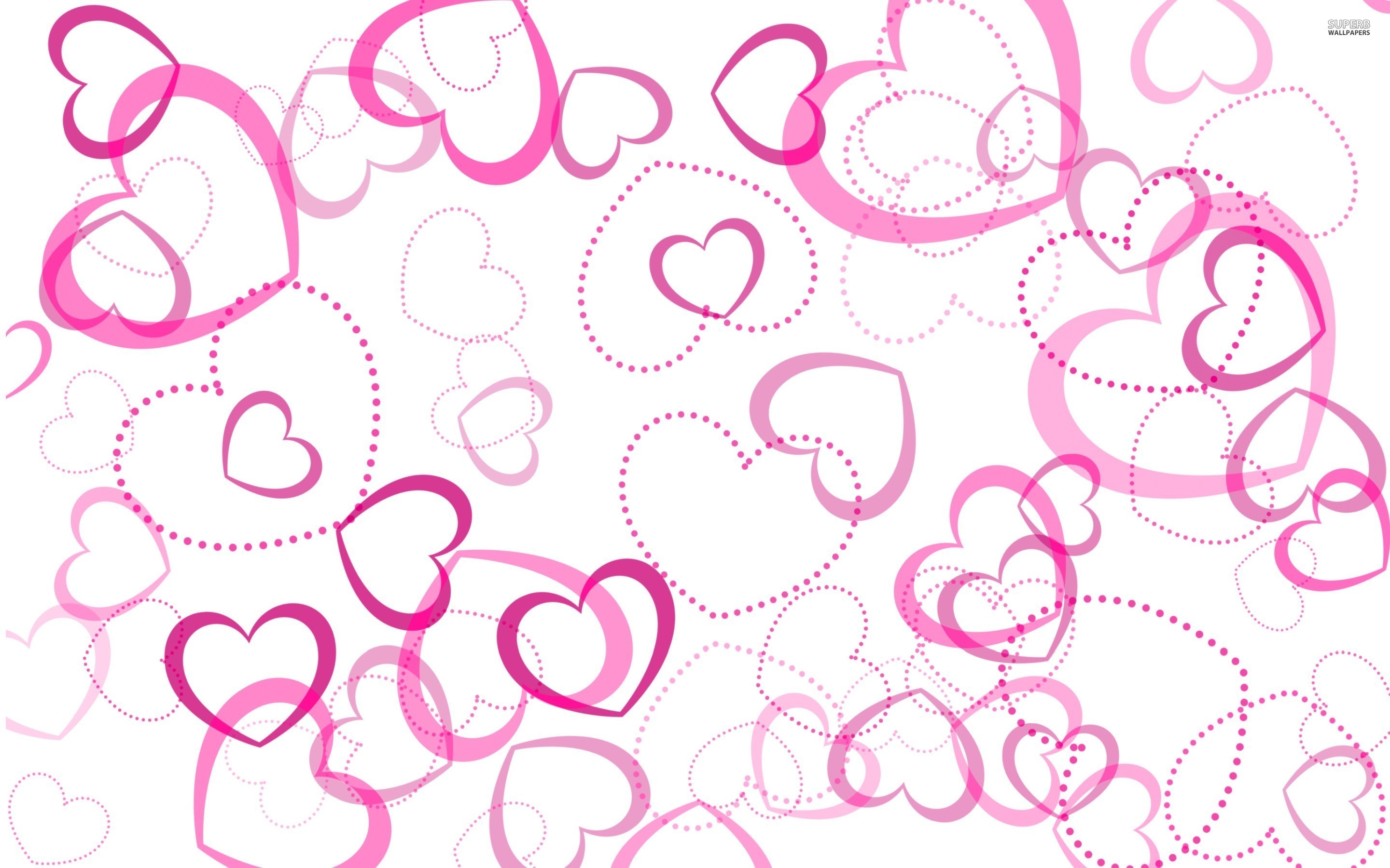 Pink Hearts Wallpaper Jpg