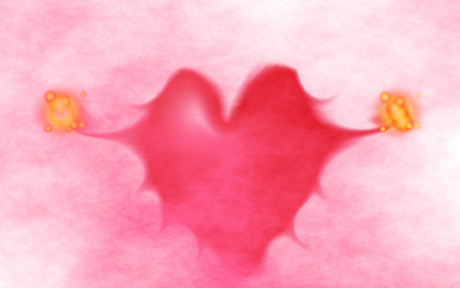 Pink Heart Wallpaper with Wings. Free Wallpaper A Pink Heart with Wings Free to Go Anywhere