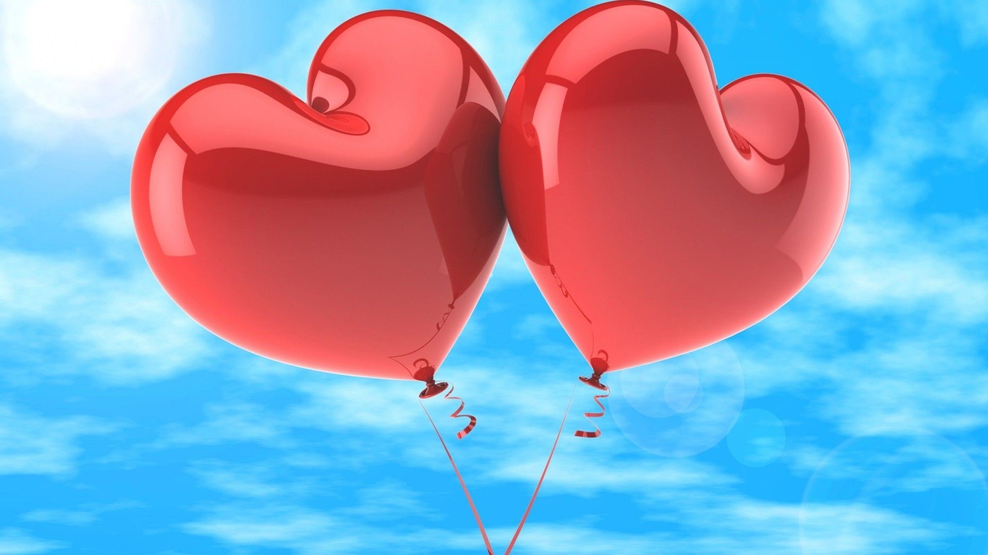 Heart Balloon Love Wallpaper HD Download Of Red Hearts