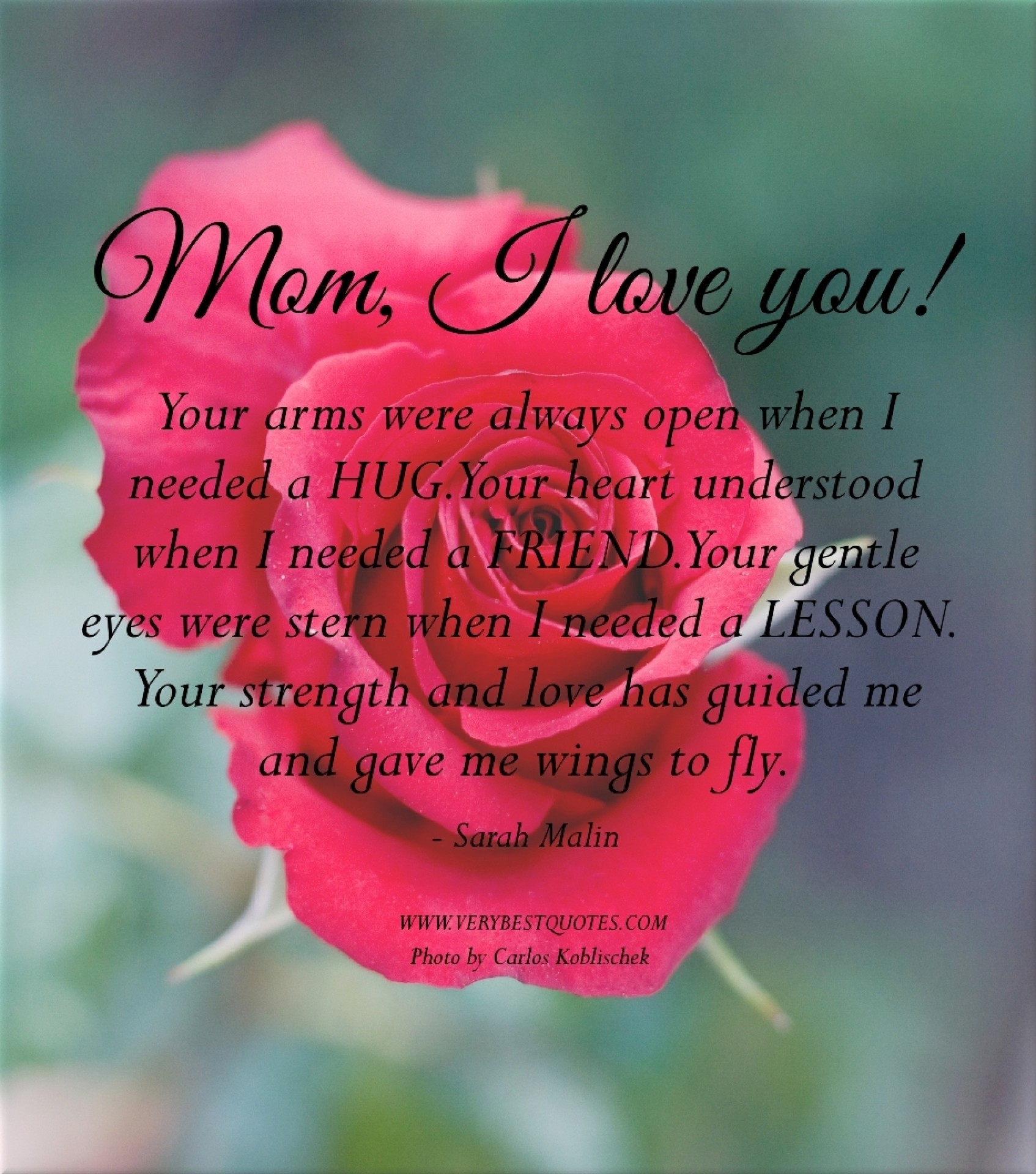 I Love You Mom Quotes Images HD iOS 11 Wallpaper