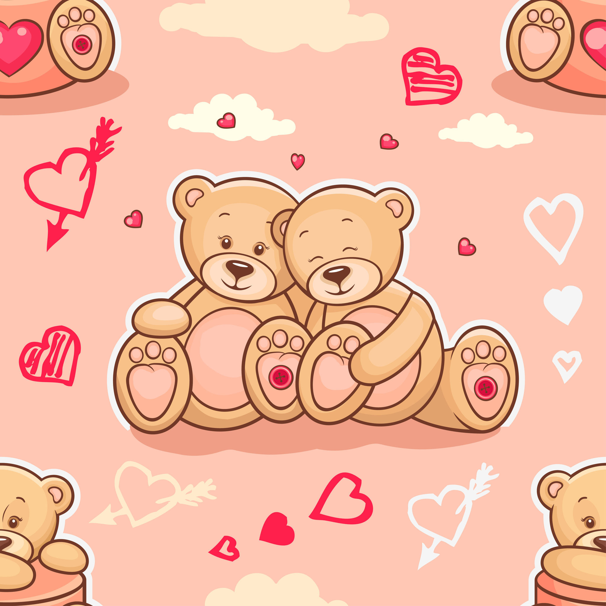 #Teddy #bear #best #friend #love #childhood #wallpapers #android