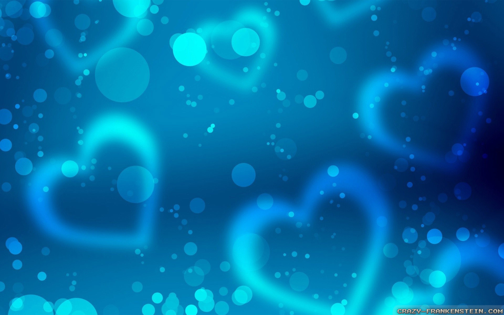 Blue Hearts Background