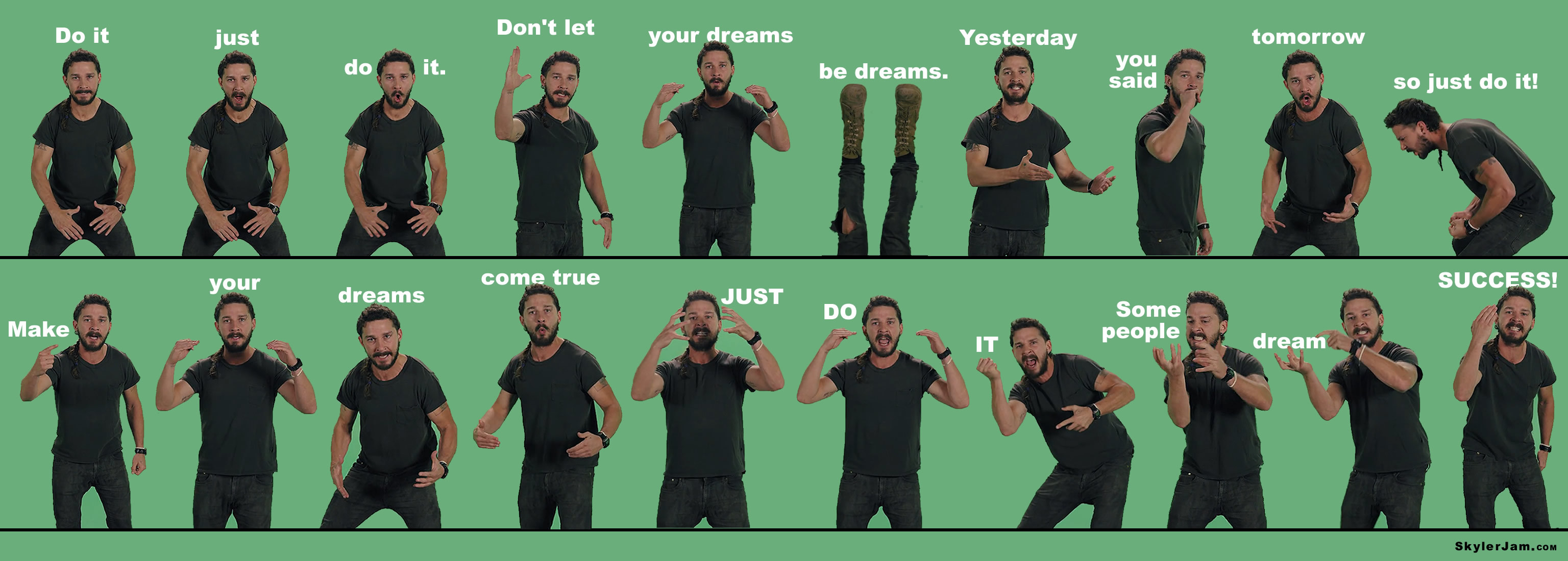 Shia motivation 20 Motivational Shia LaBeouf Poses and quotes to get you pumped for