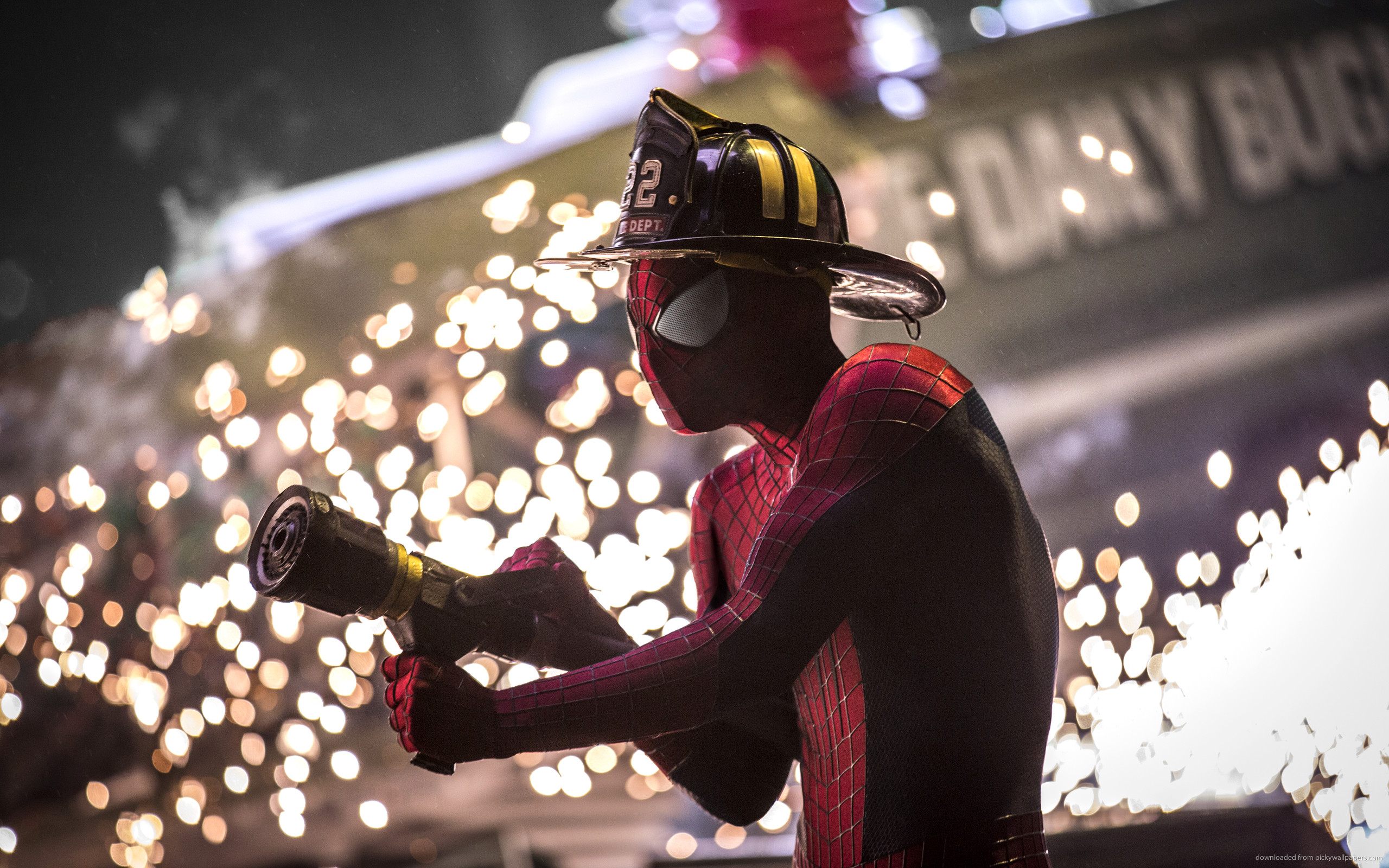 Spider-Man Firefighter for 2560×1600