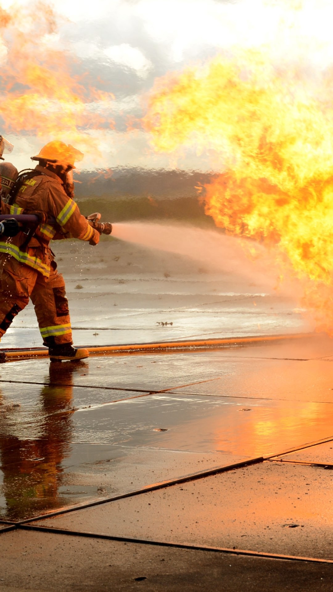HD Wallpaper Firefighters Exercise