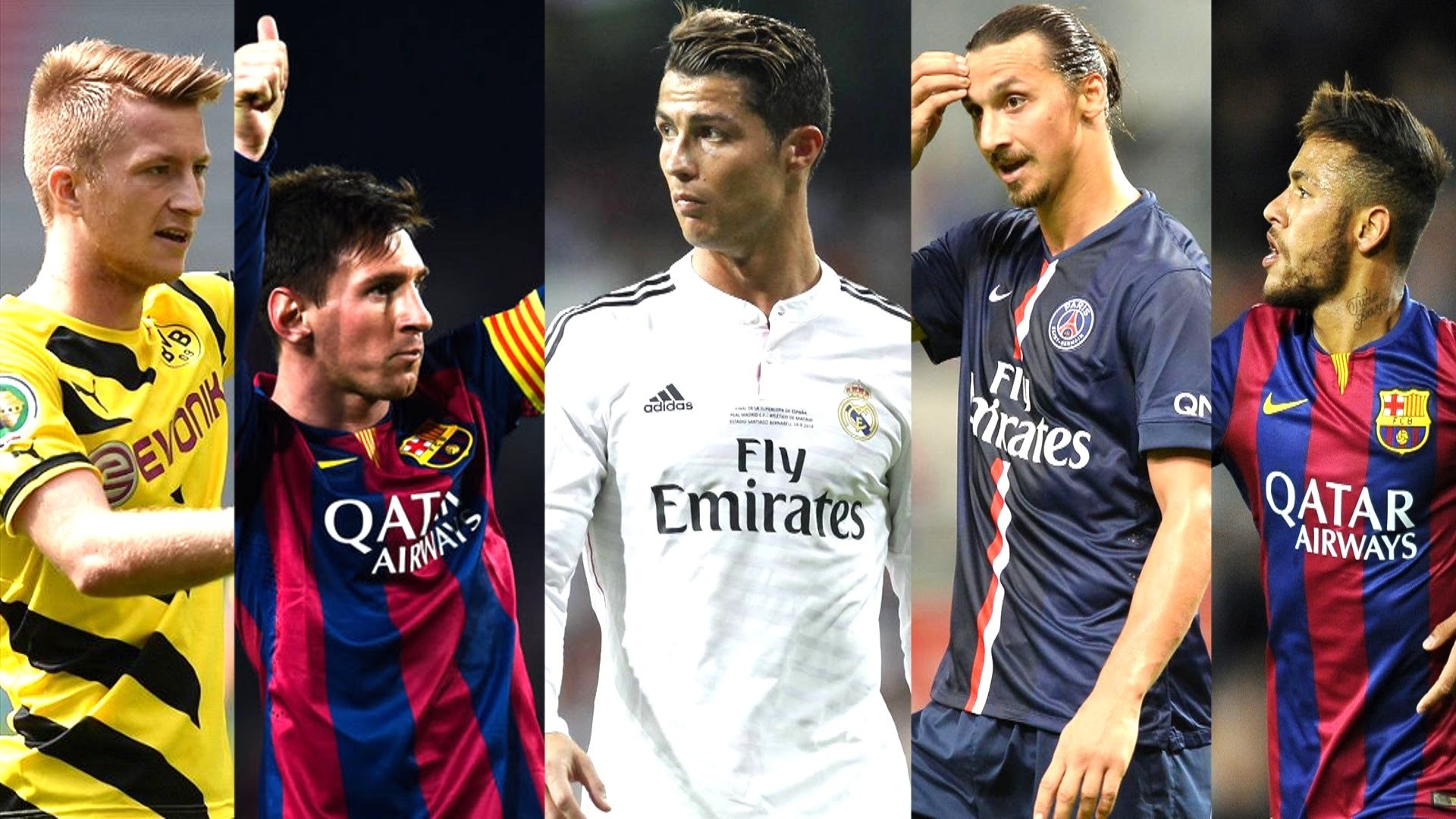 Best Football Skill Show 2015 Ronaldo Messi Neymar Bale Robben Ibrahimovic HD