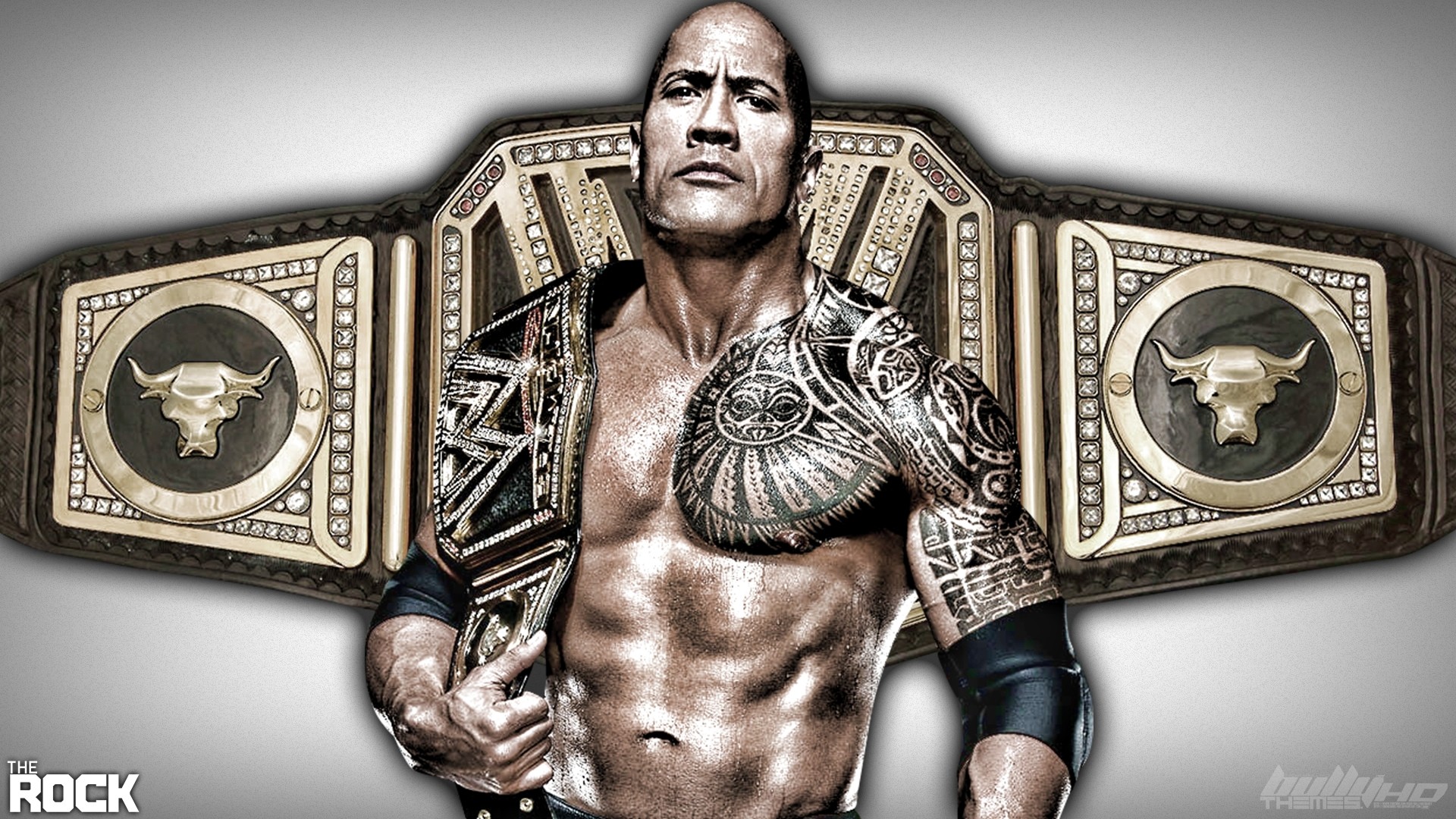 The Rock with the WWE Championship. wallpaper HD Davids wrestling Pinterest Hd wallpaper and Wallpaper
