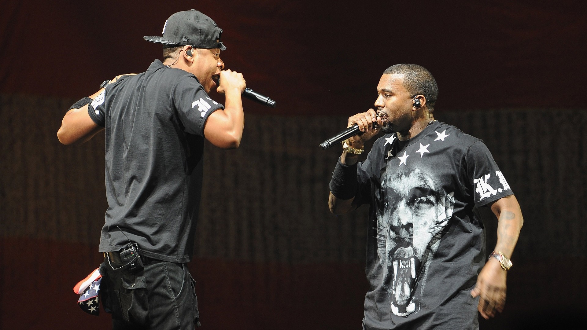 Jay Z Kanye West backdrop wallpaper