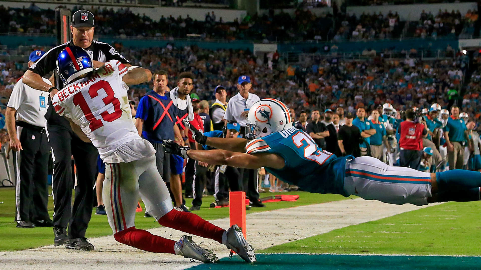 Odell Beckham Jr.s big night the difference as Giants beat Dolphins NFL Sporting News