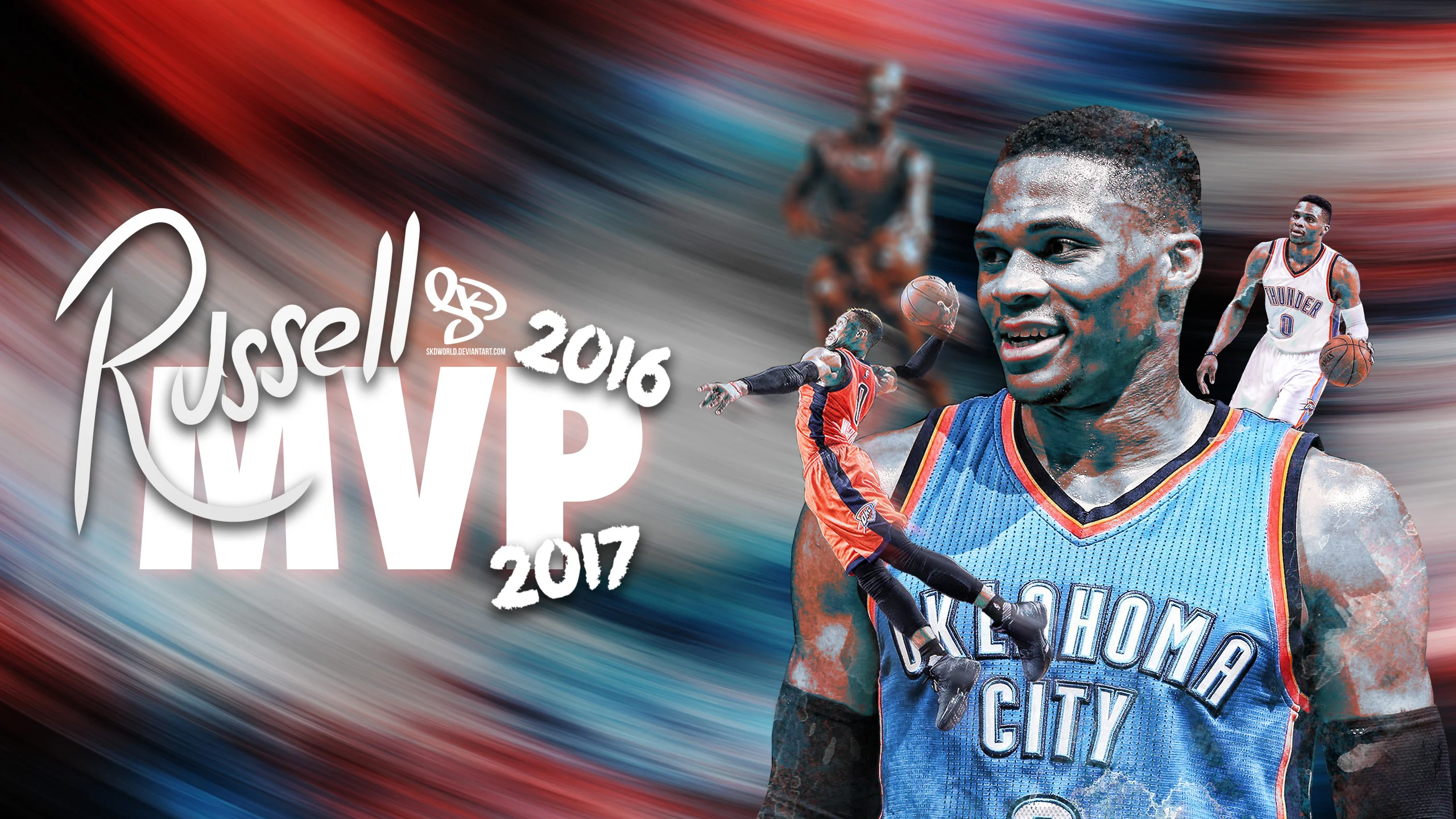 Russell Westbrook 2016 2017 NBA MVP by SkdWorld