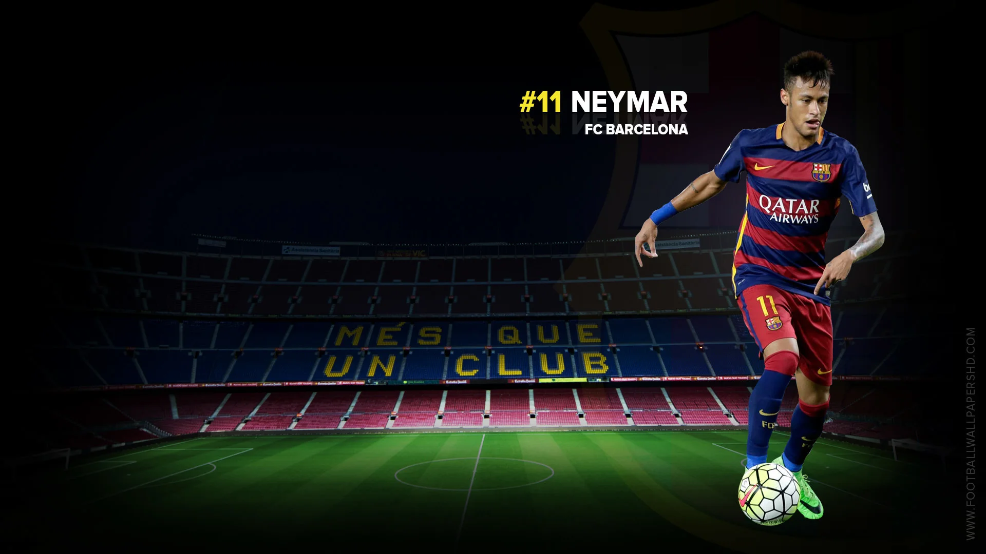 Neymar Brazil FC Barcelona 2015/2016 Wallpaper