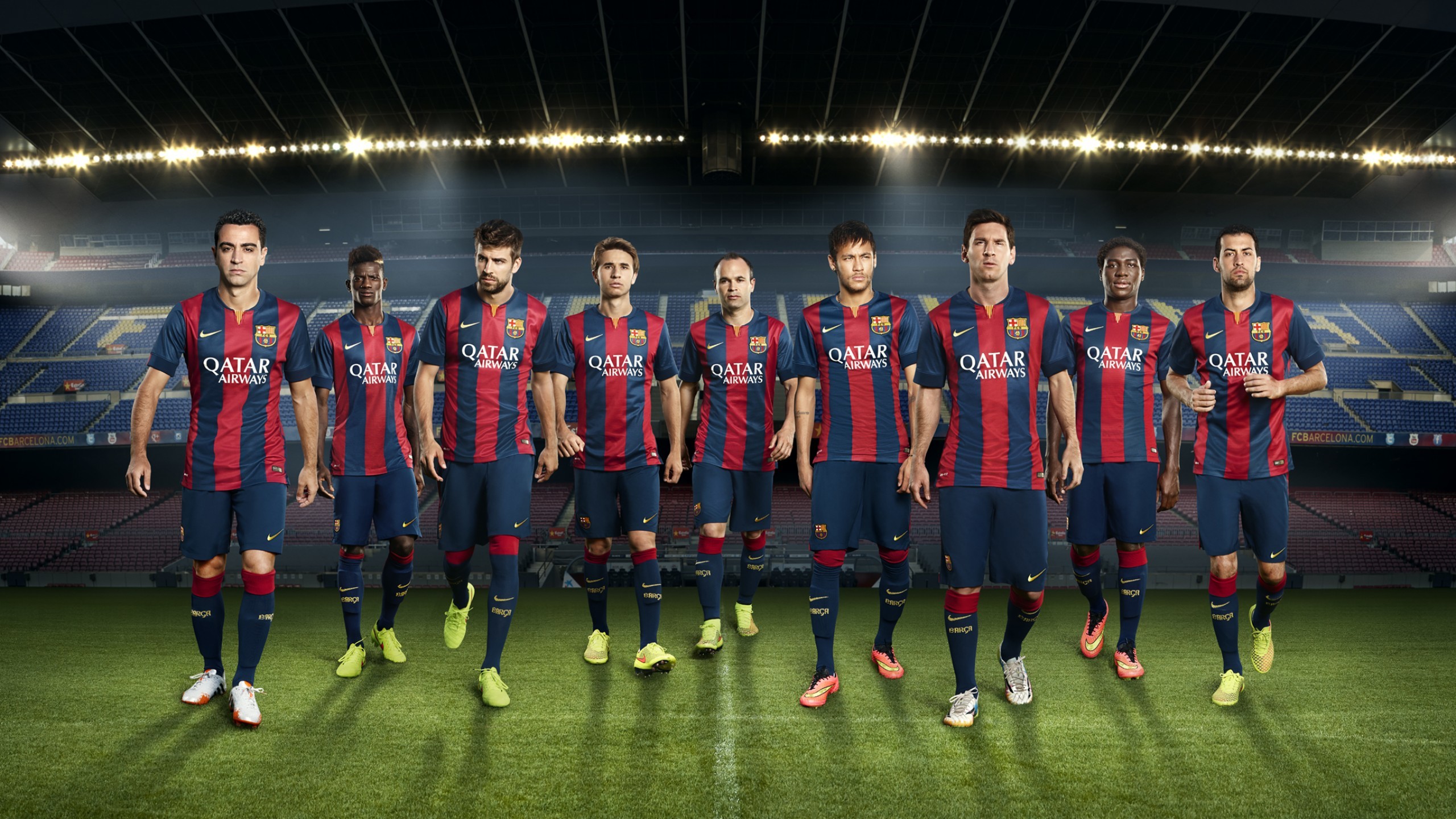 FC Barcelona, Andres Iniesta, Camp Nou, Gerard Pique, Lionel Messi, Neymar