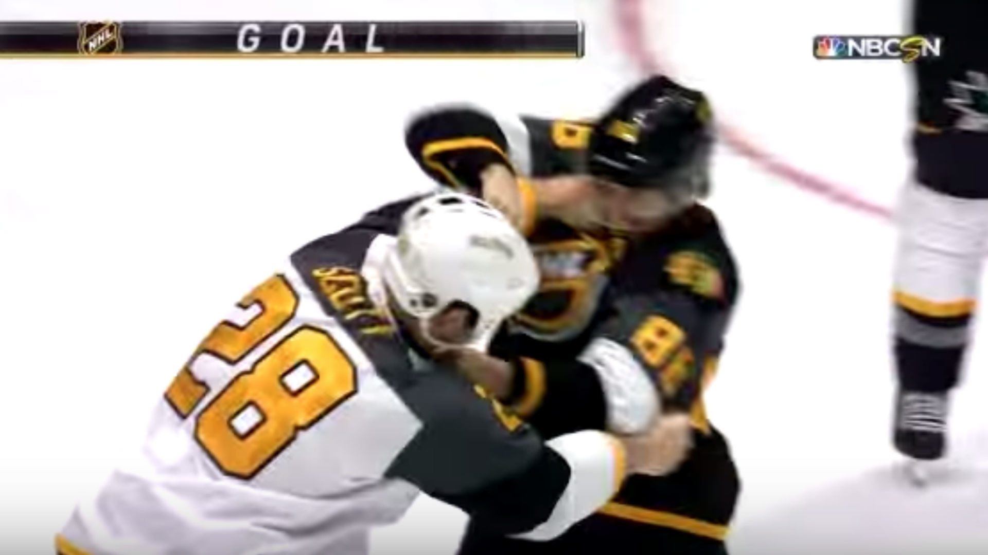 Watch Patrick Kane pretend fight with John Scott at the All Star Game NHL Sporting News