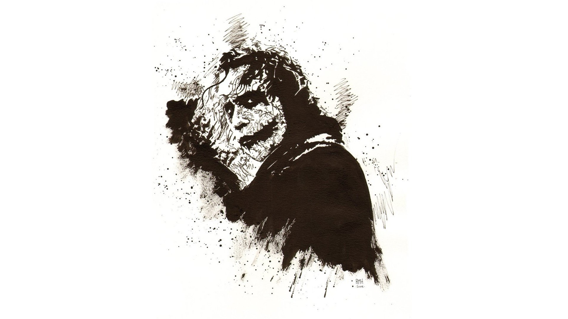 Abstract Fan Art Heath Ledger Movies The Dark Knight Joker