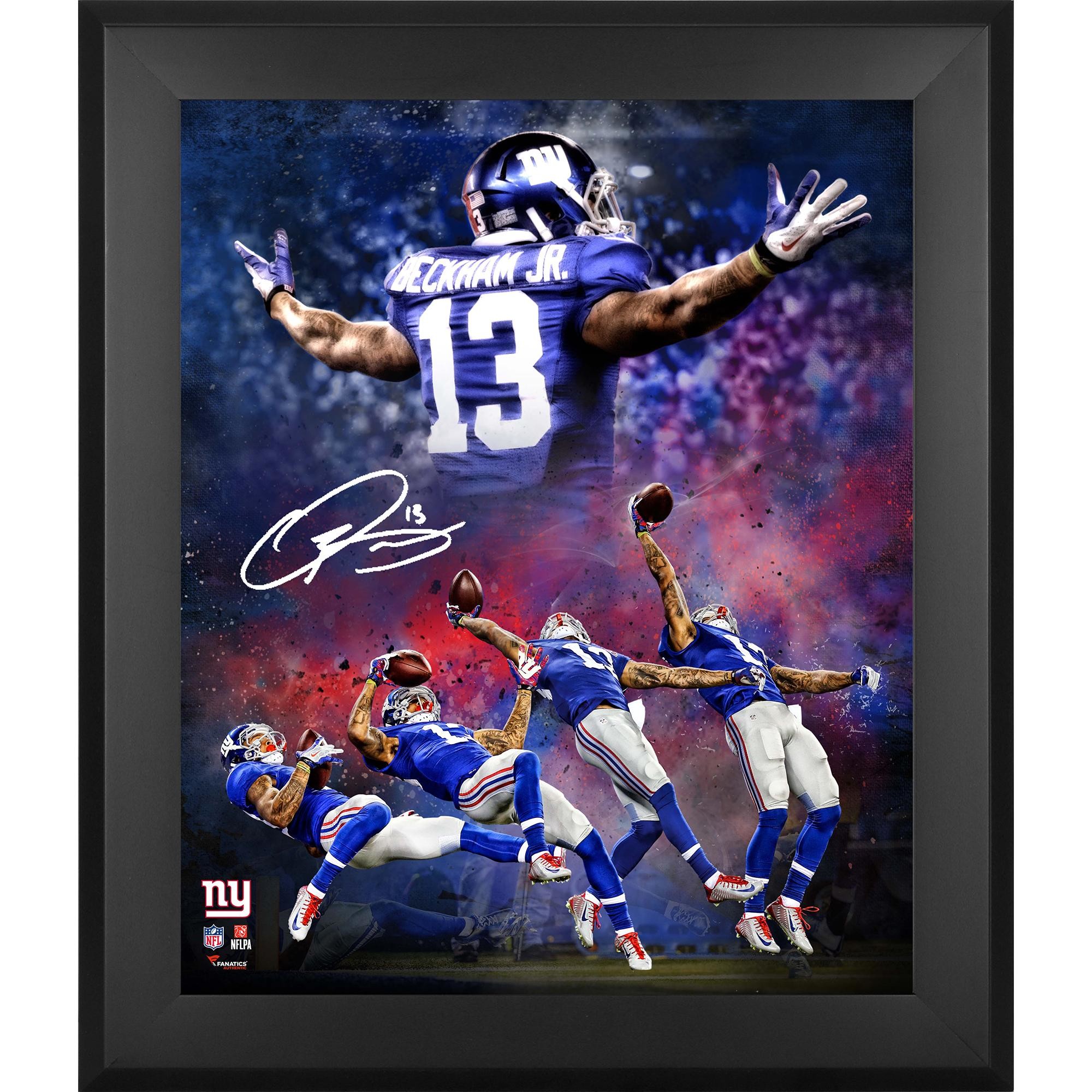 Odell Beckham Jr. Giants 20×24 Signed NFL Photos