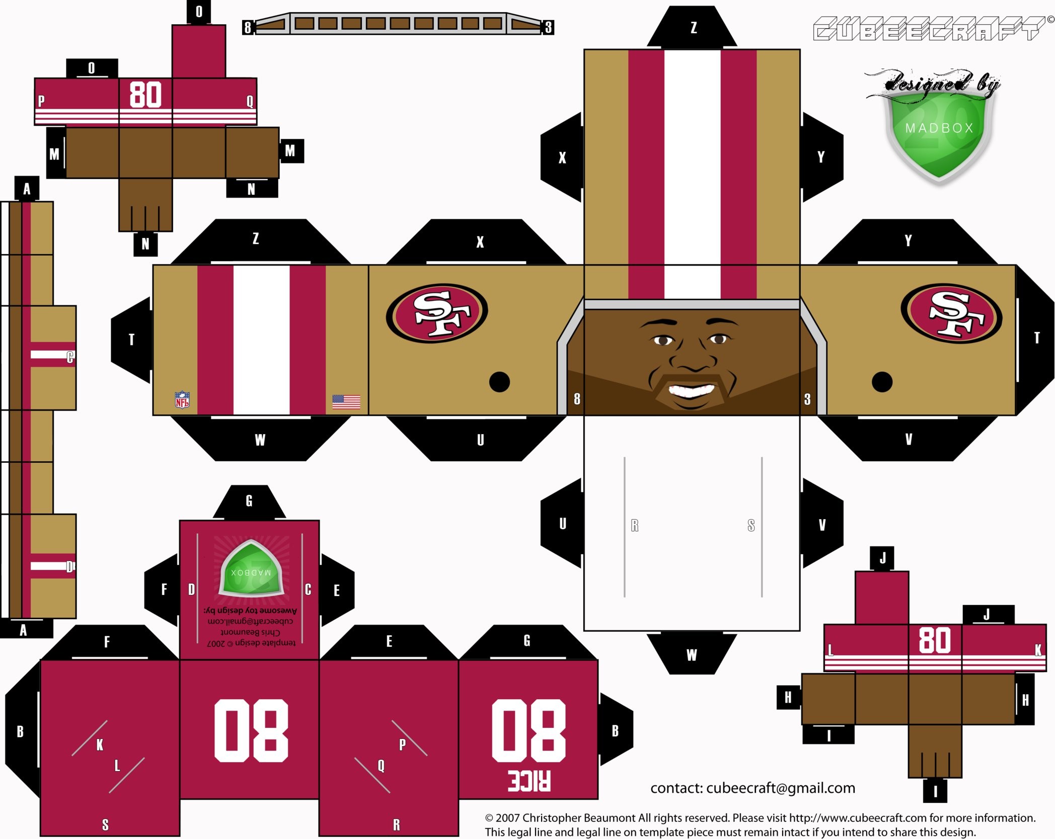 Jerry Rice Cubee by 1madhatter