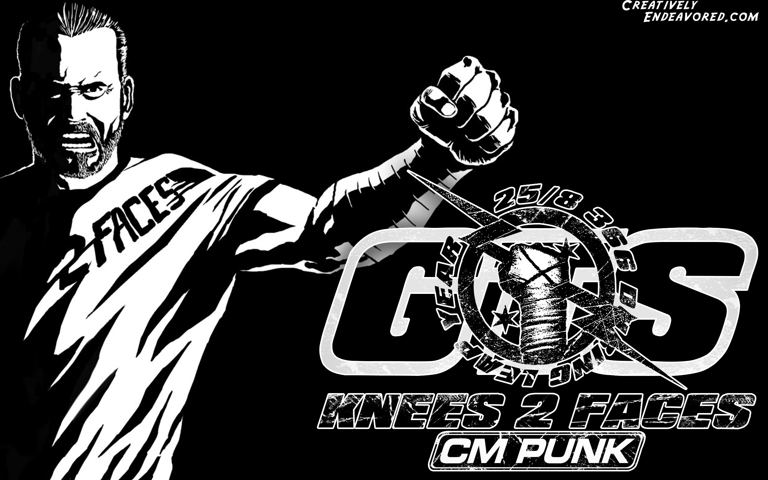 CM Punk 'It's Clobberin' Time' Wallpaper